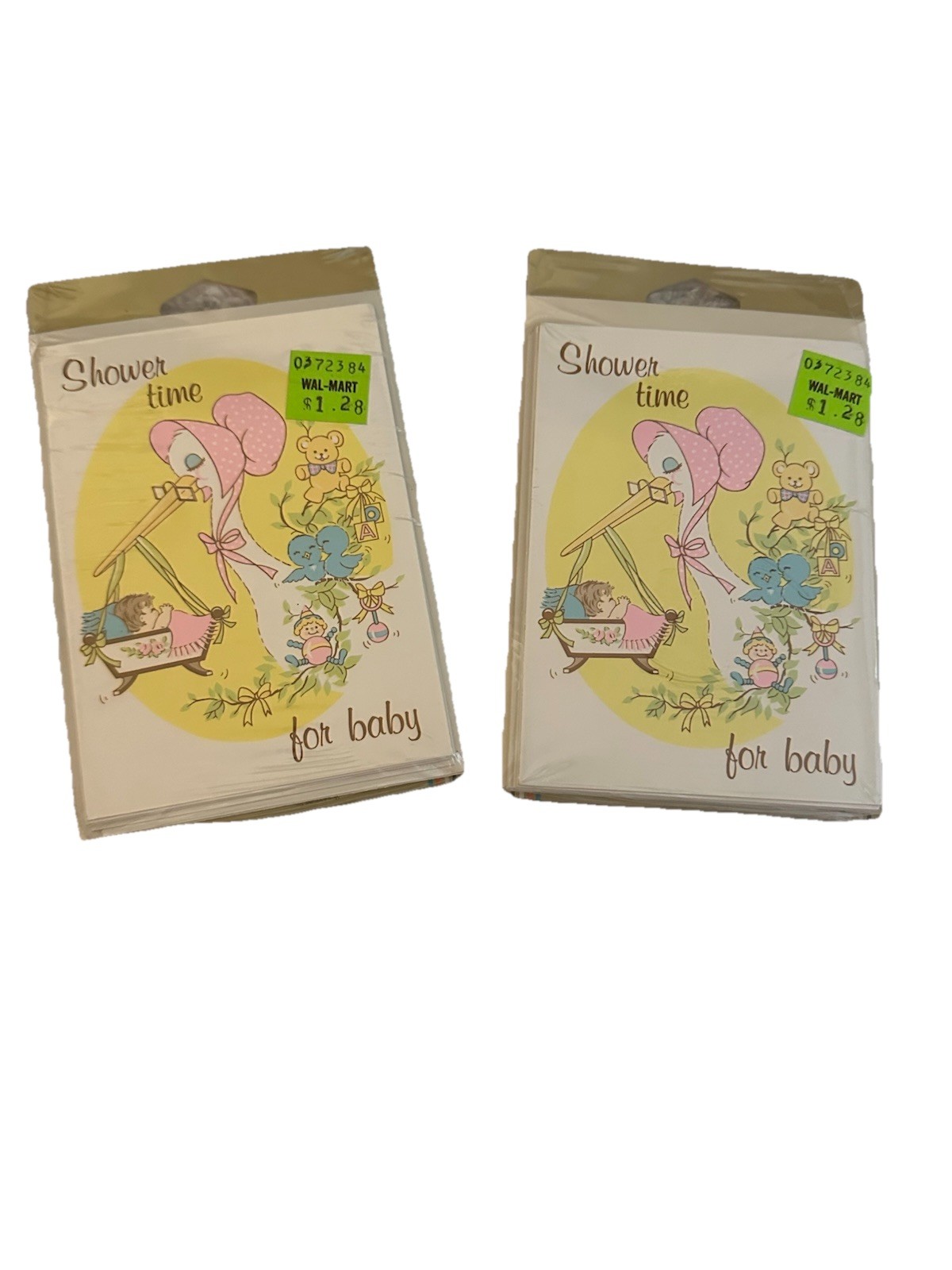 Vtg C A Reed Baby Shower Invitations 2 Packs of 8 ~ Sealed