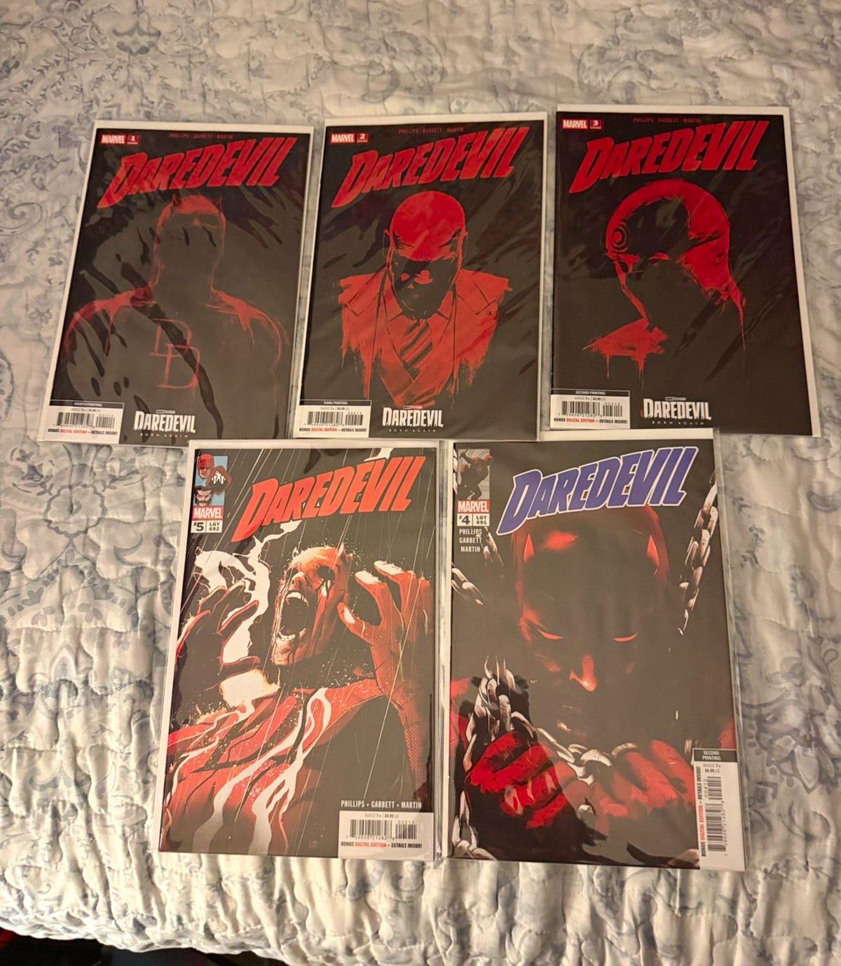 Marvel Daredevil: 2026 Comic Book Lot #1-5 2nd/3rd/4th Printings