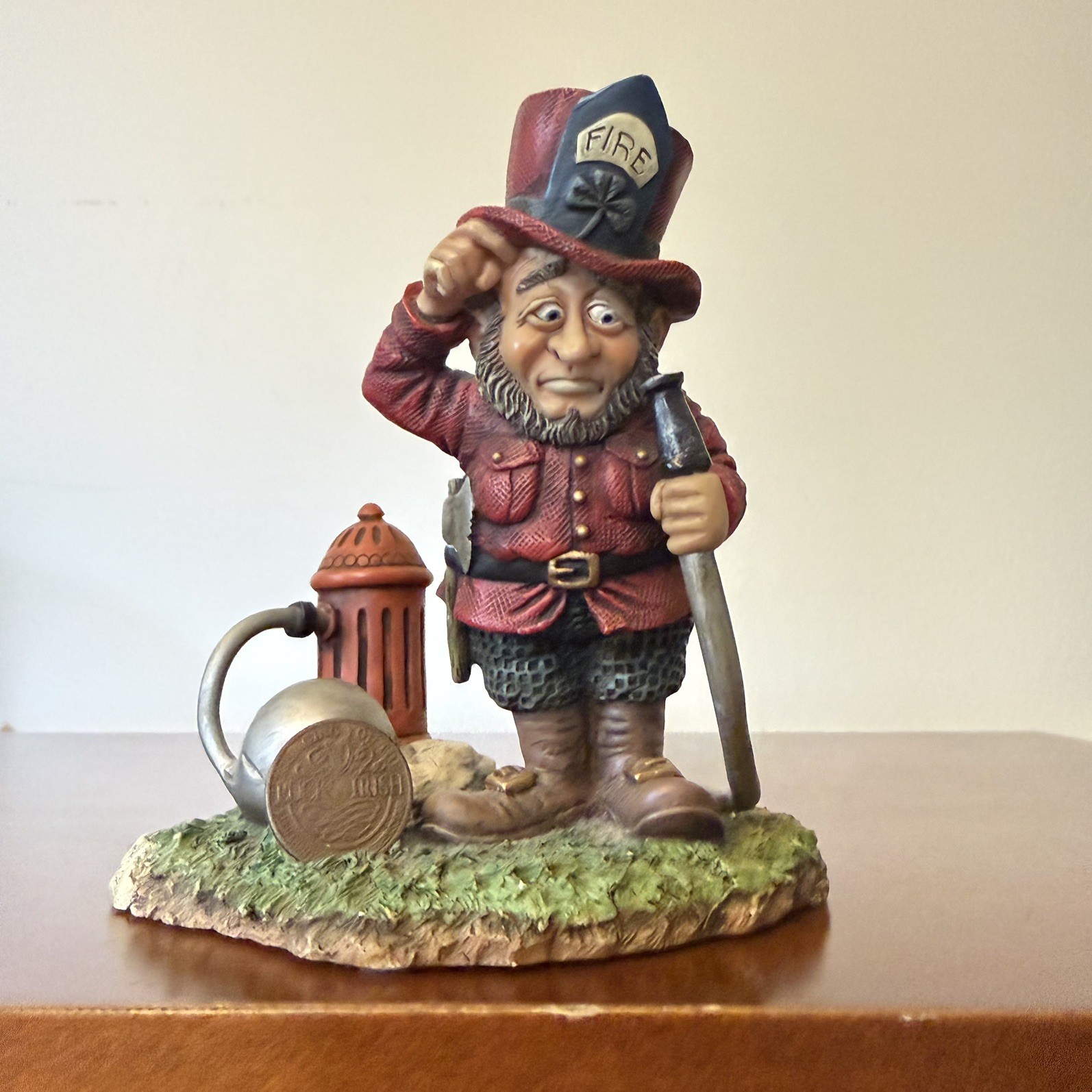 Declan’s Finnians Red O'Hare Guardians Of The Blarney Stone 5” x 5” Luck Irish