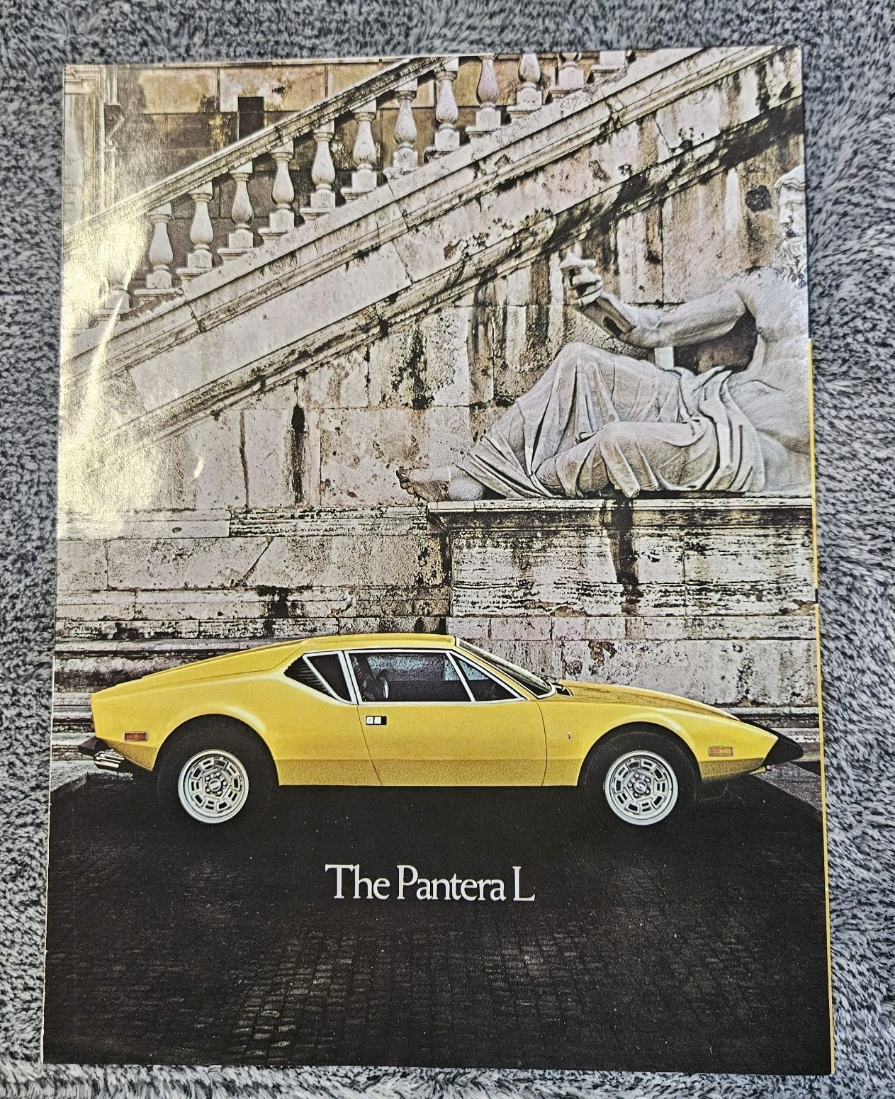 Original 1974 De Tomaso Pantera L Ford Engine Sales Brochure Excellent Condition