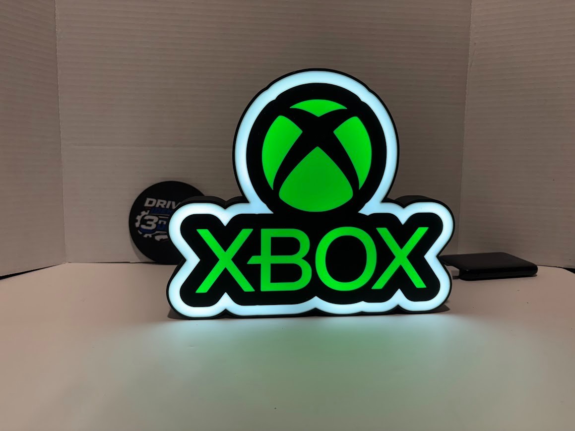 Xbox Gaming LED Light Box Sign Illuminated Desk Lamp Wall Decor