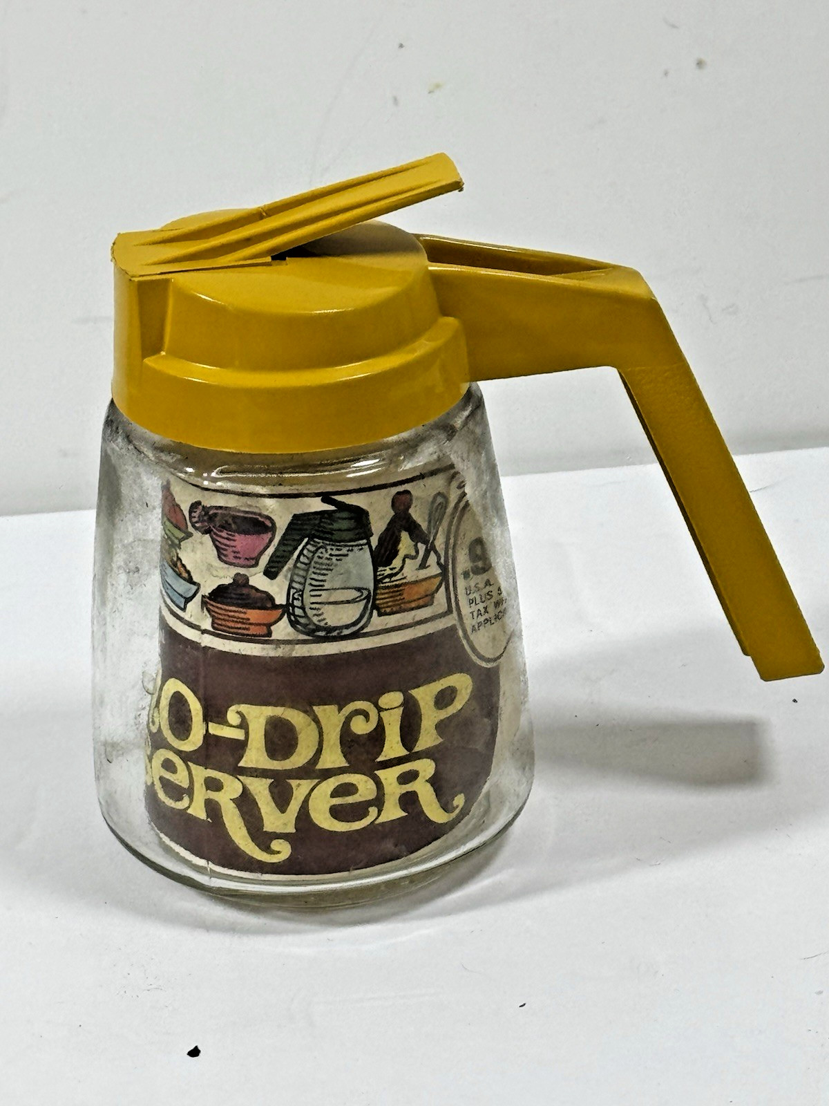 VTG 1970s Villaware No-Drip Server Glass Syrup Pourer USA Retro Kitchen Rickel\'s
