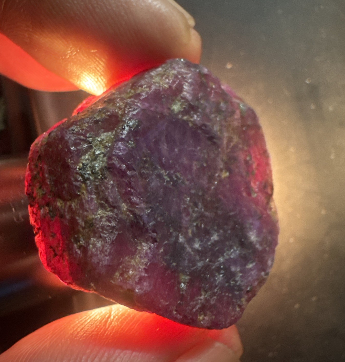 Natural Red Corundum Ruby Crystal Raw Rough Specimen Big Rock 136 cts US Seller