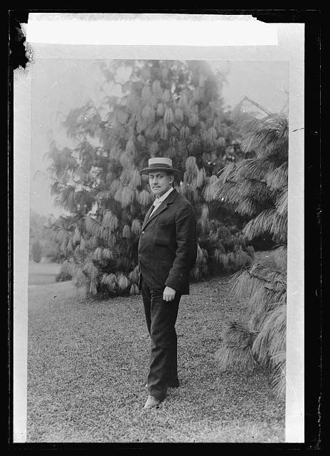 Photo:W.S. Young Standing in Garden Portrait c1903-1905