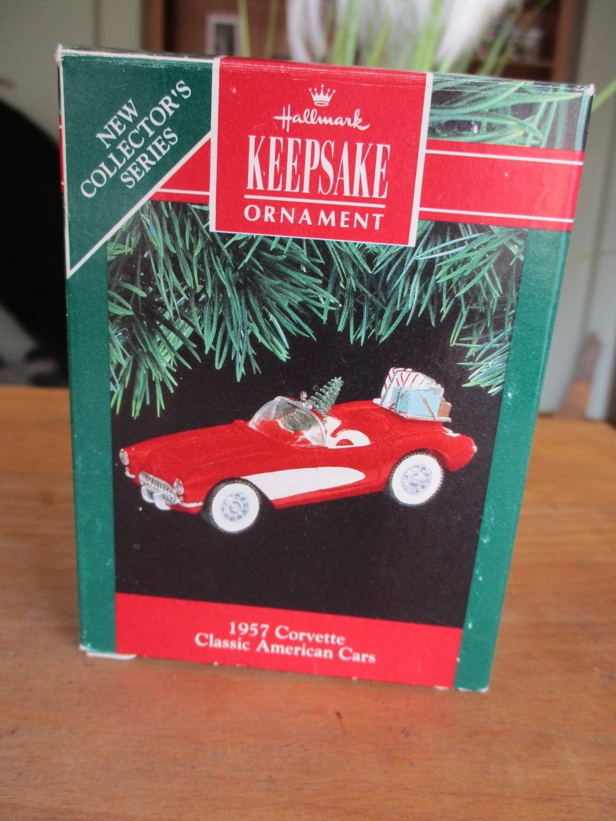 Vintage 1991 Hallmark Keepsake 1957 Corvette Classic American Cars Ornament
