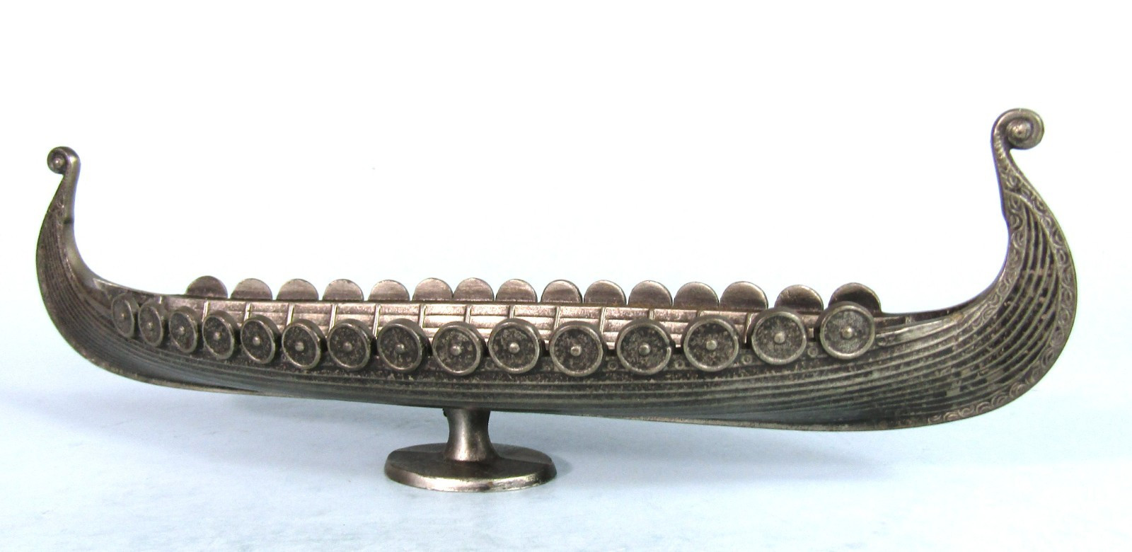 OSEBERG Viking Ship Metal Model Vintage 8\