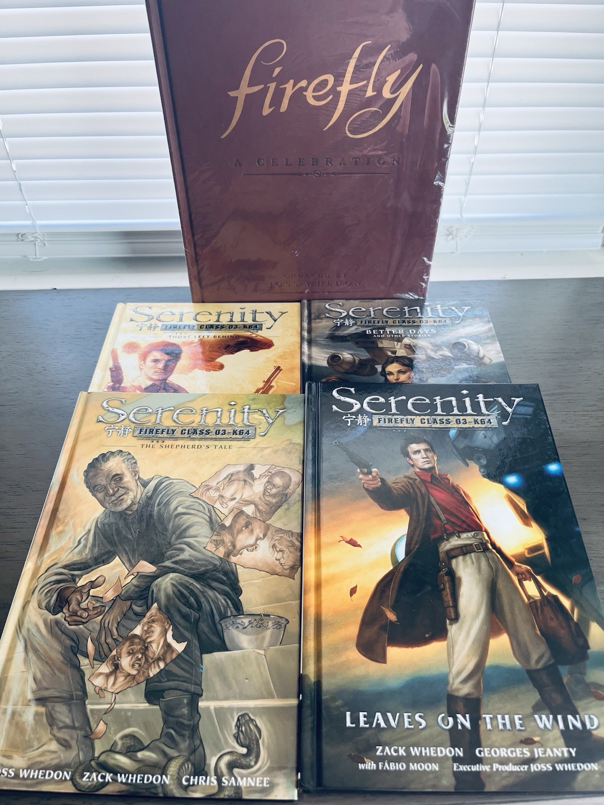 Serenity/Firefly Lot Graphic Novels Volumes 1-4, Collector Book, Board Game Serenity/Firefly Lot Graphic Novels Volumes 1-4, Collector Book, Board Game