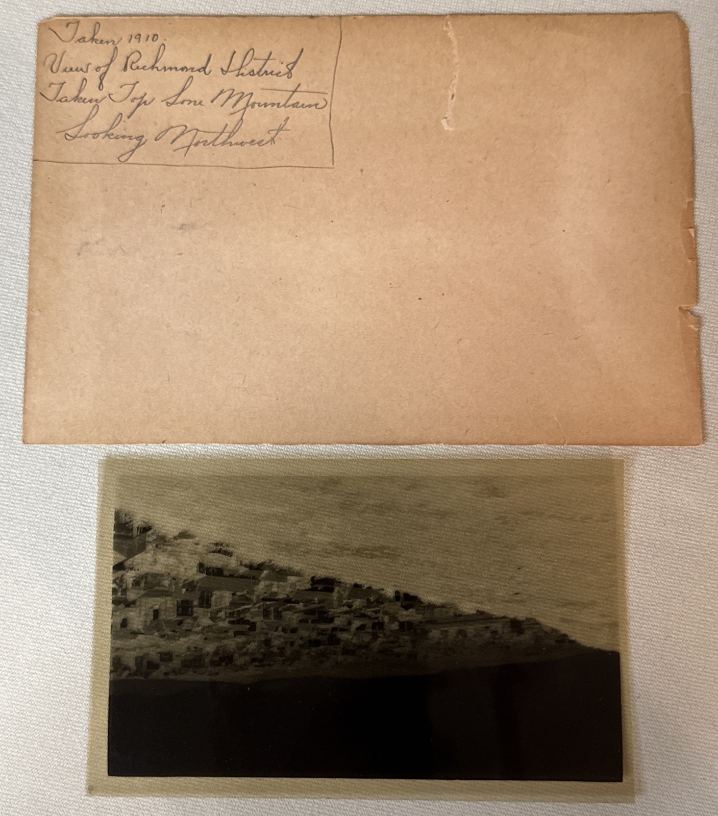 1910 San Francisco Richmond District Lone Mountain Original Photo Negative