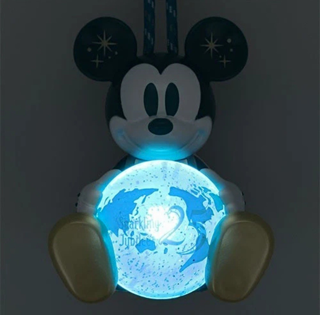 Disney Mickey Mouse Sparkling Jubilee 25 Hanging Charm Strap Keychain