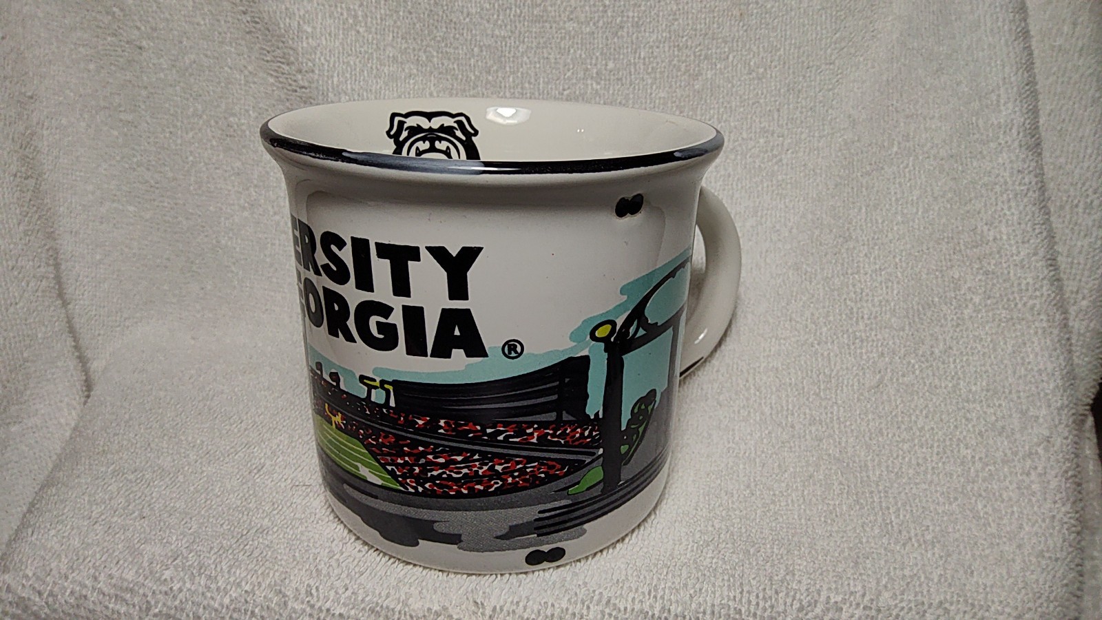 NEW UNIVERSITY OF GEORGIA Coffee Mug  Glory Haus UGA NEW in ORIN. BOX