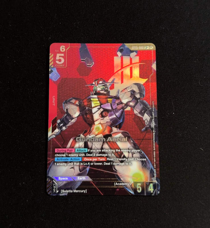 Gundam Card Game | Gundam Aerial ST13-006 LR+ Pack Fresh