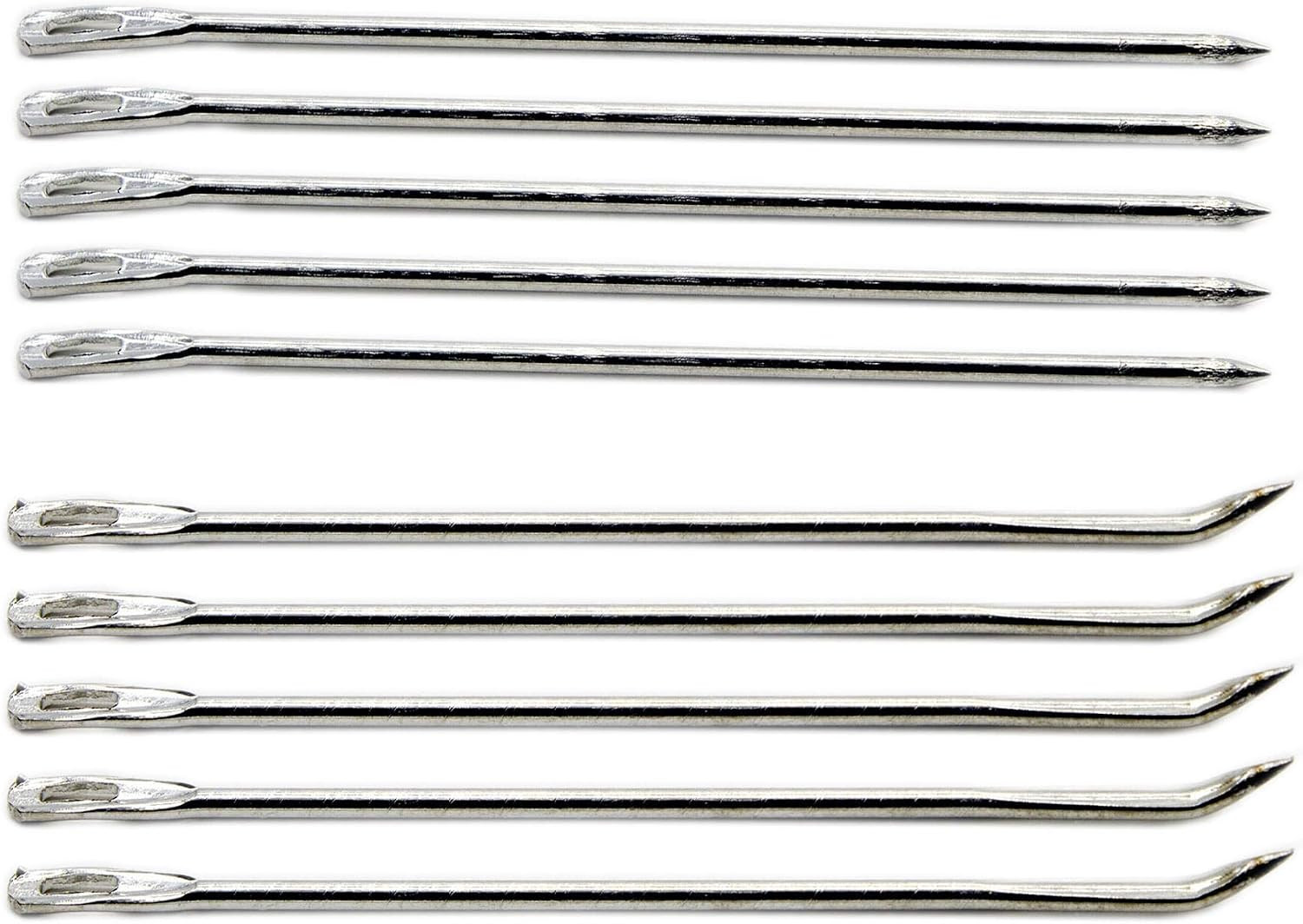 10Pcs 5.6Inch Metal Large Eye Gunny Sack Linen Burlap Packing Sewing Needle 10Pcs 5.6Inch Metal Large Eye Gunny Sack Linen Burlap Packing Sewing Needle