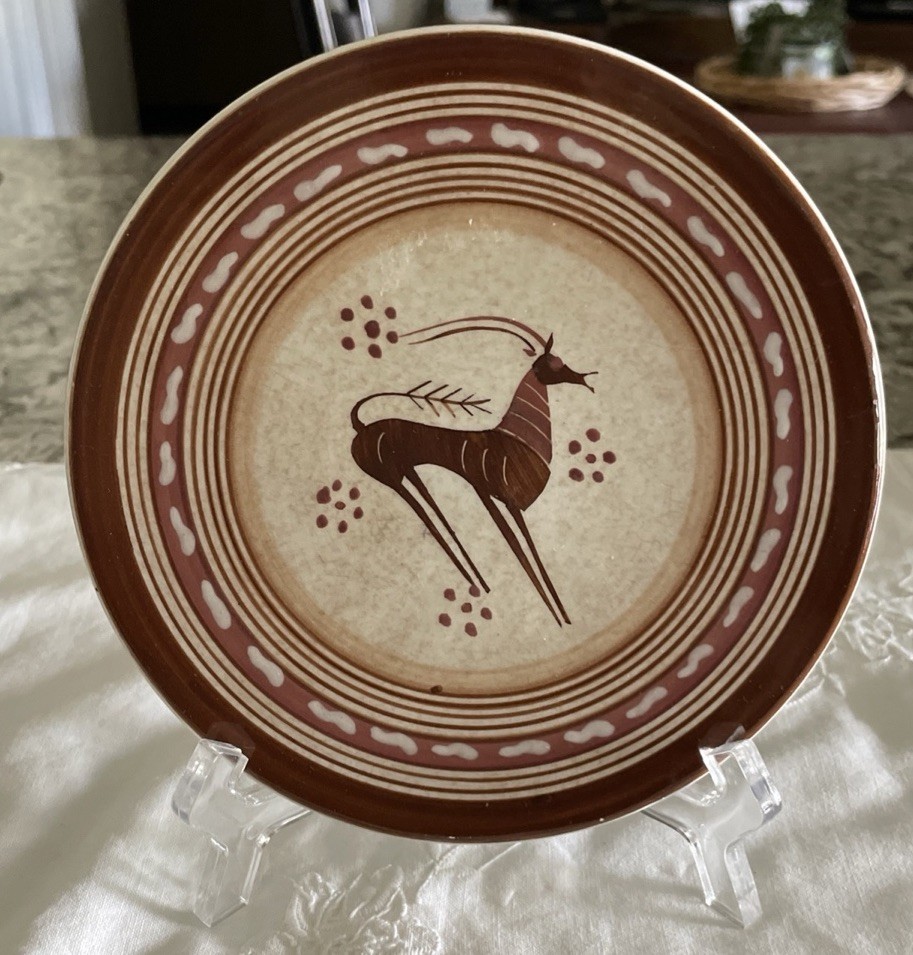 VTG Kerameikos Athens Greek Wall Plate Cyprus Style Mediterranean Goat 6 in
