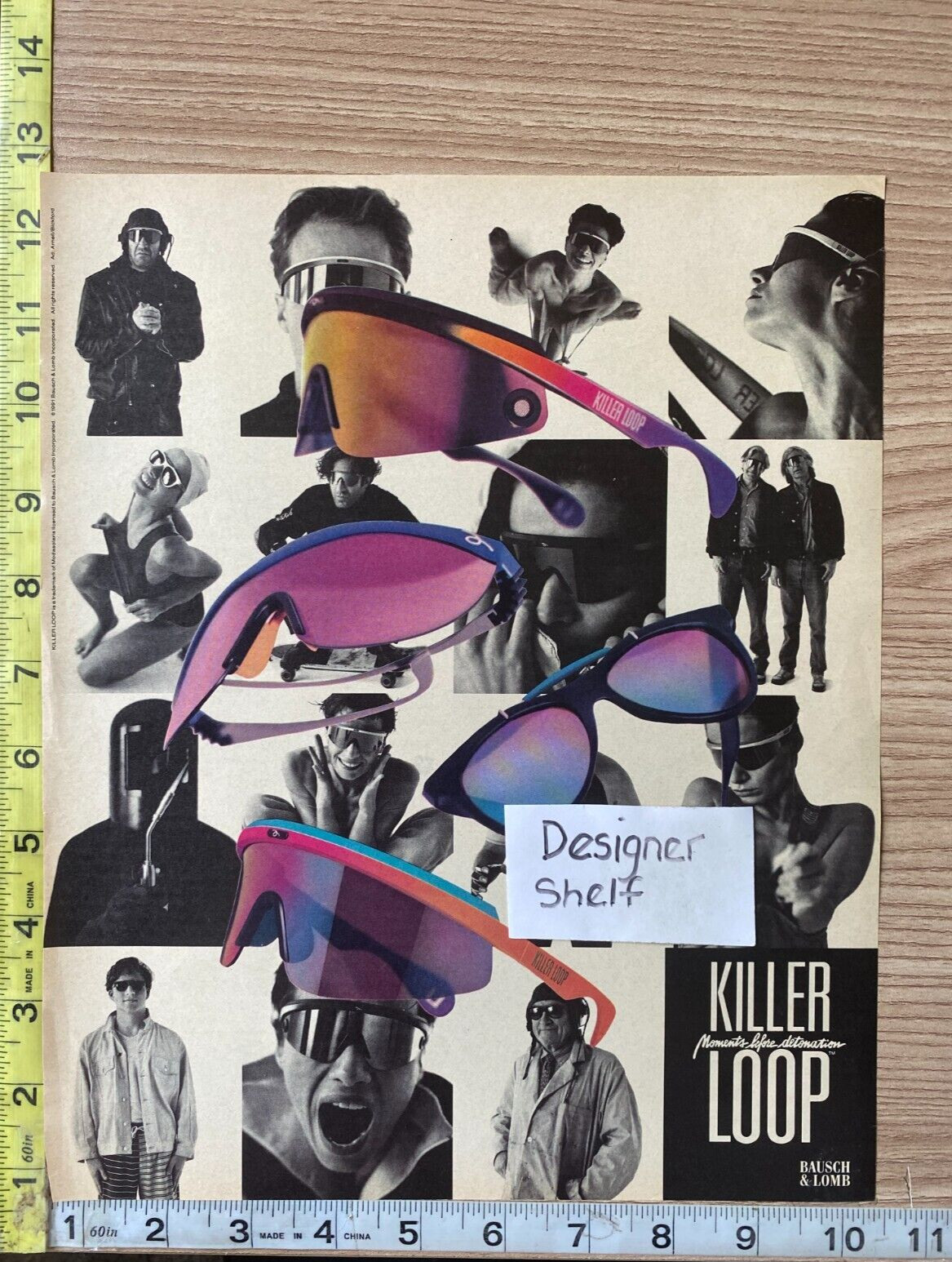 Killer Loop Sunglasses  1999 Vintage Print Advertisement