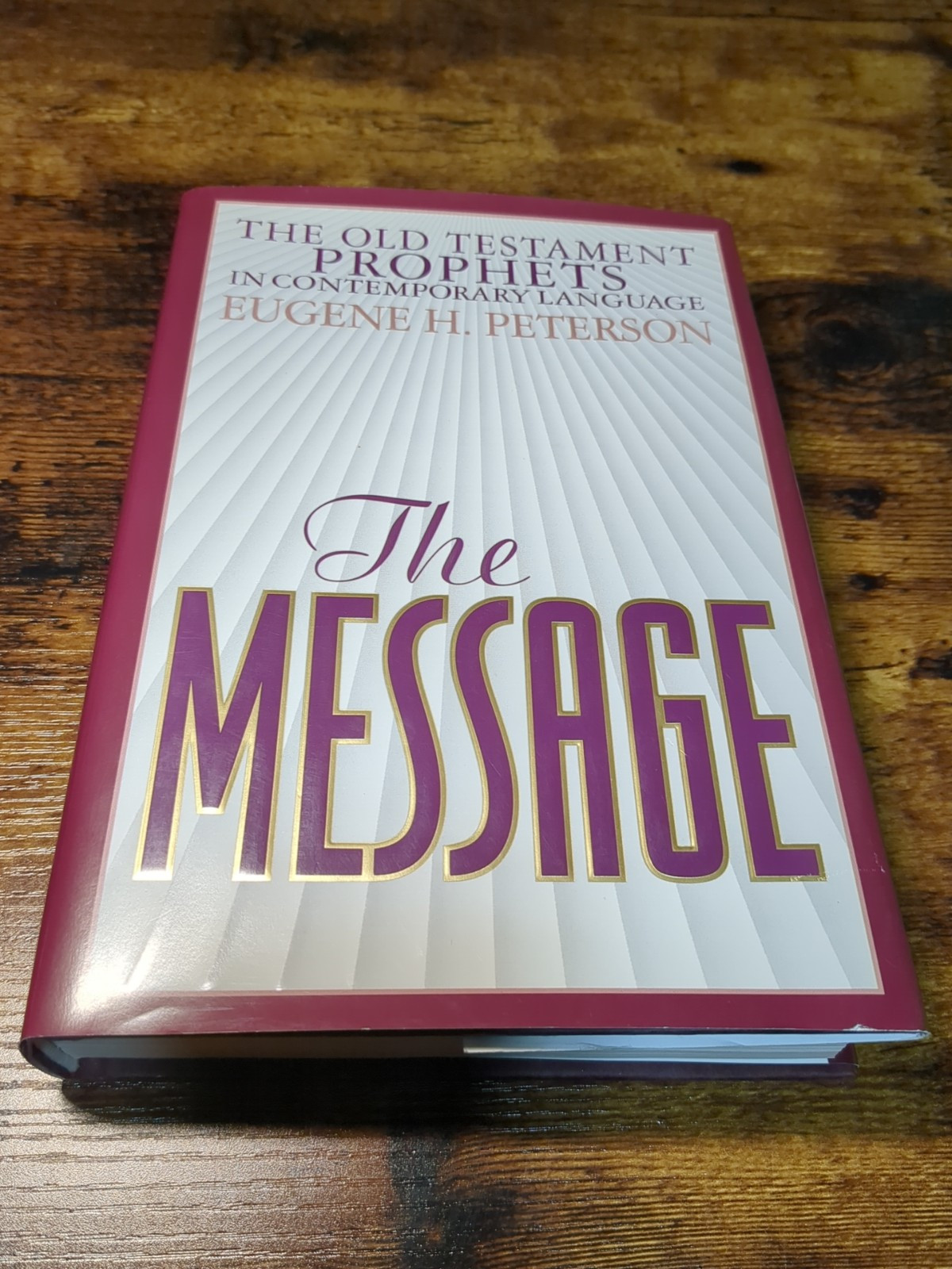The Message Prophets Contemporary Language Peterson Hardback Dustjacket 2000