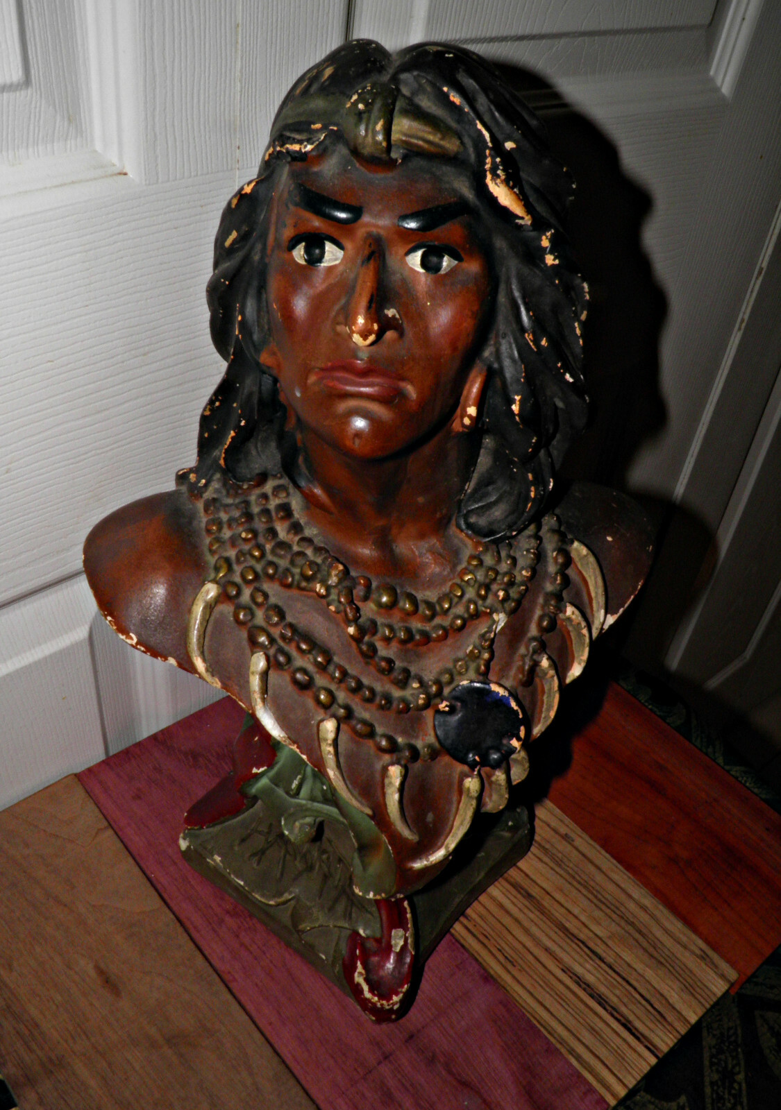 Rare VINTAGE Hiawatha Native American bust 20