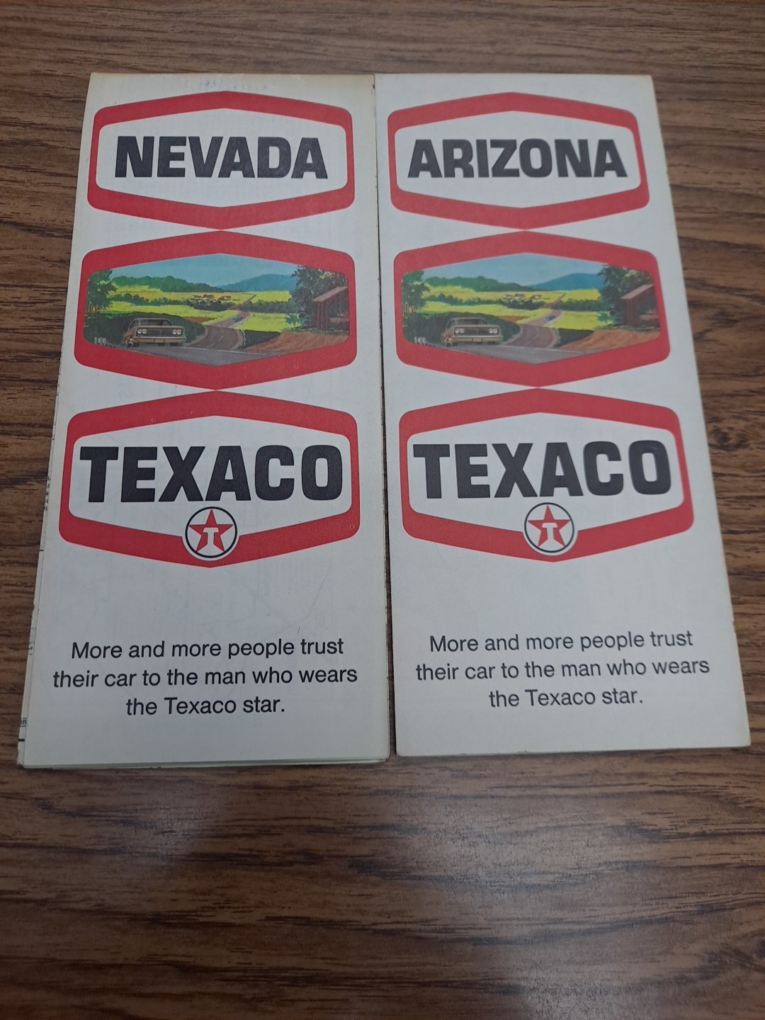 1970  2 Maps  TEXACO   NEVADA /ARIZONA MAP 2 MAP GREAT RATE