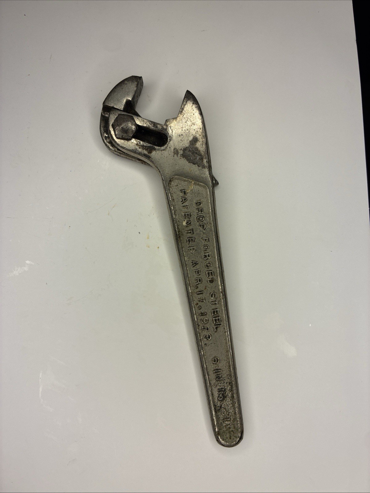 Vintage GELLMAN WRENCH CORP. No.61 Polly Adjustable Wrench 6 Inch 
