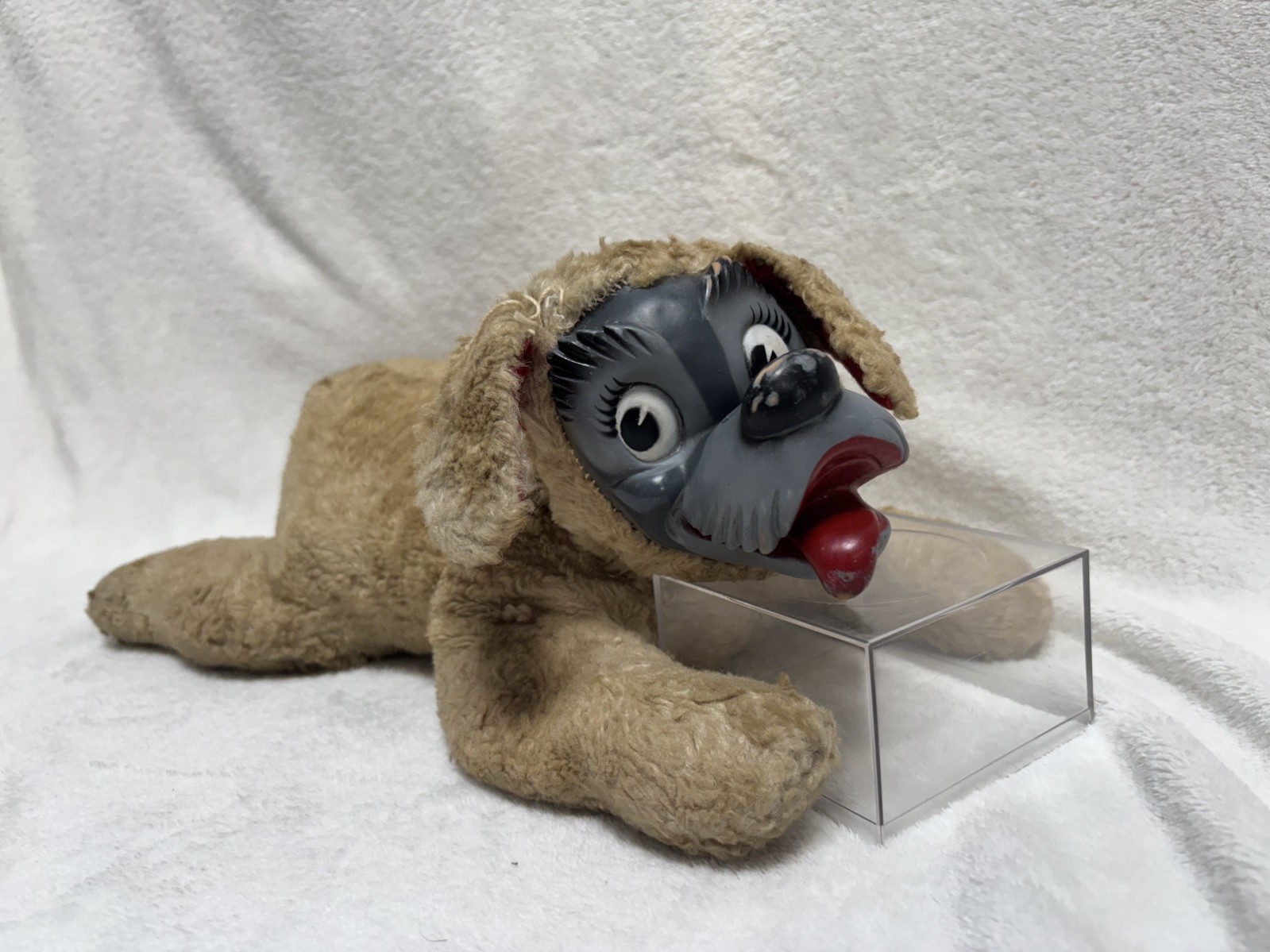 Vintage Gund RUBBER FaceWalt Disney Production TRAMP DogPlush 