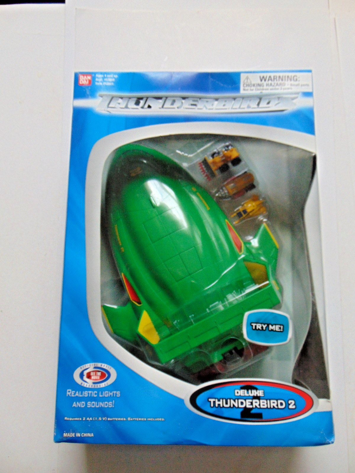 Thunderbirds 2 Deluxe Playset Light Sound Vintage Bandai 2004 MIB NRFB NEW