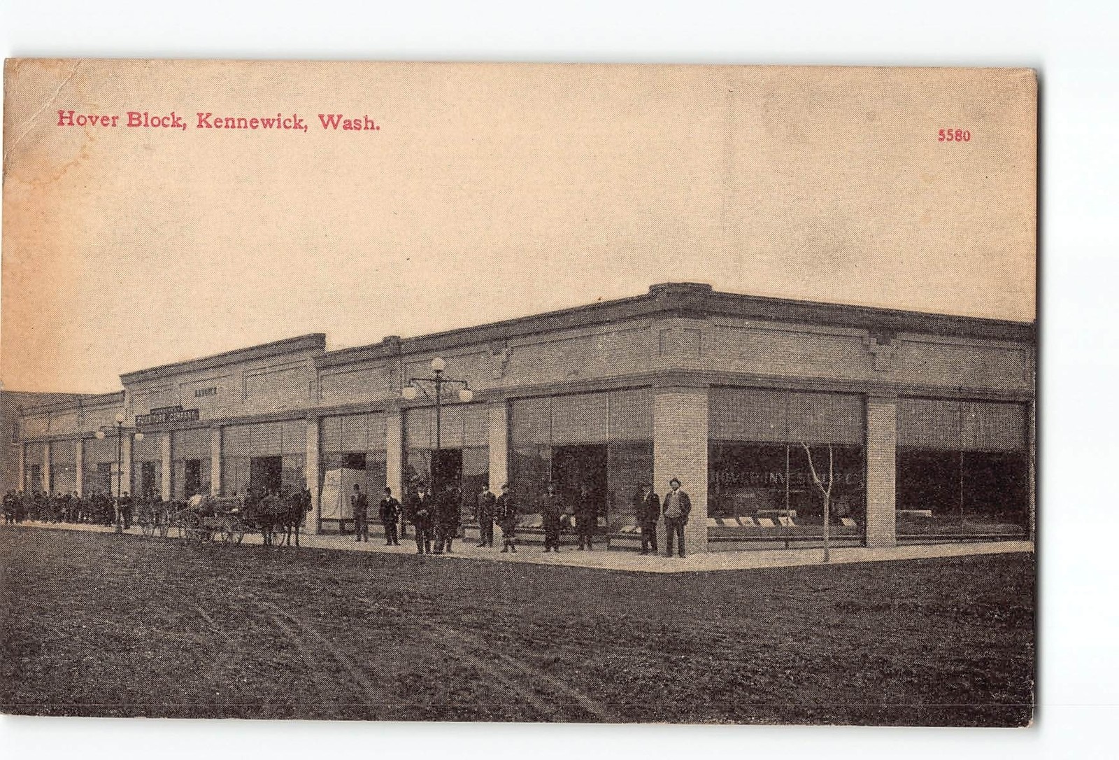 Kennewick Washington WA Postcard 1907-1915 Hover Block