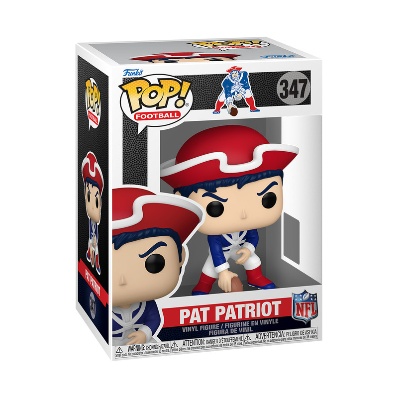 Funko POP Pat Patriot New England Patriots Retro Mascot Figure with Protector