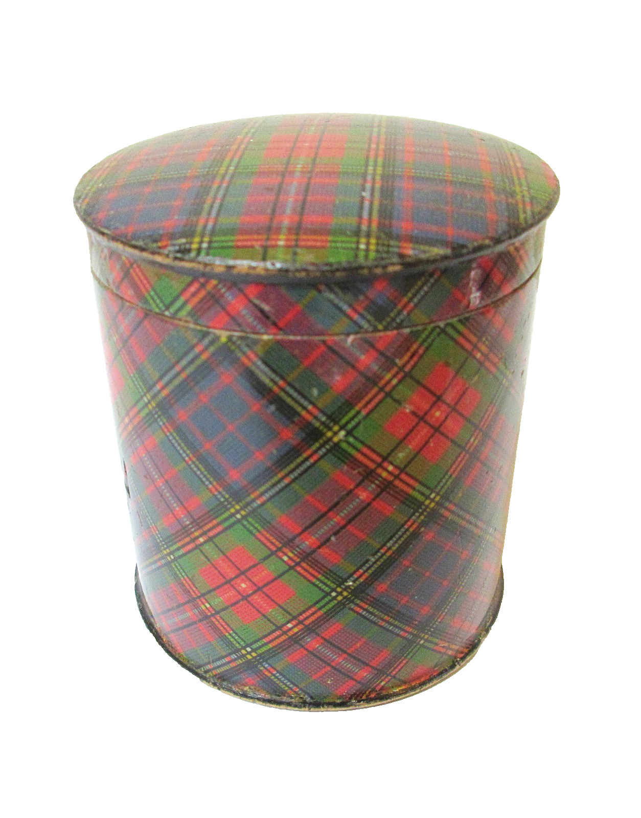 Antique Tartanware Tape Casket Clan Albert Antique Tartanware Tape Casket Clan Albert