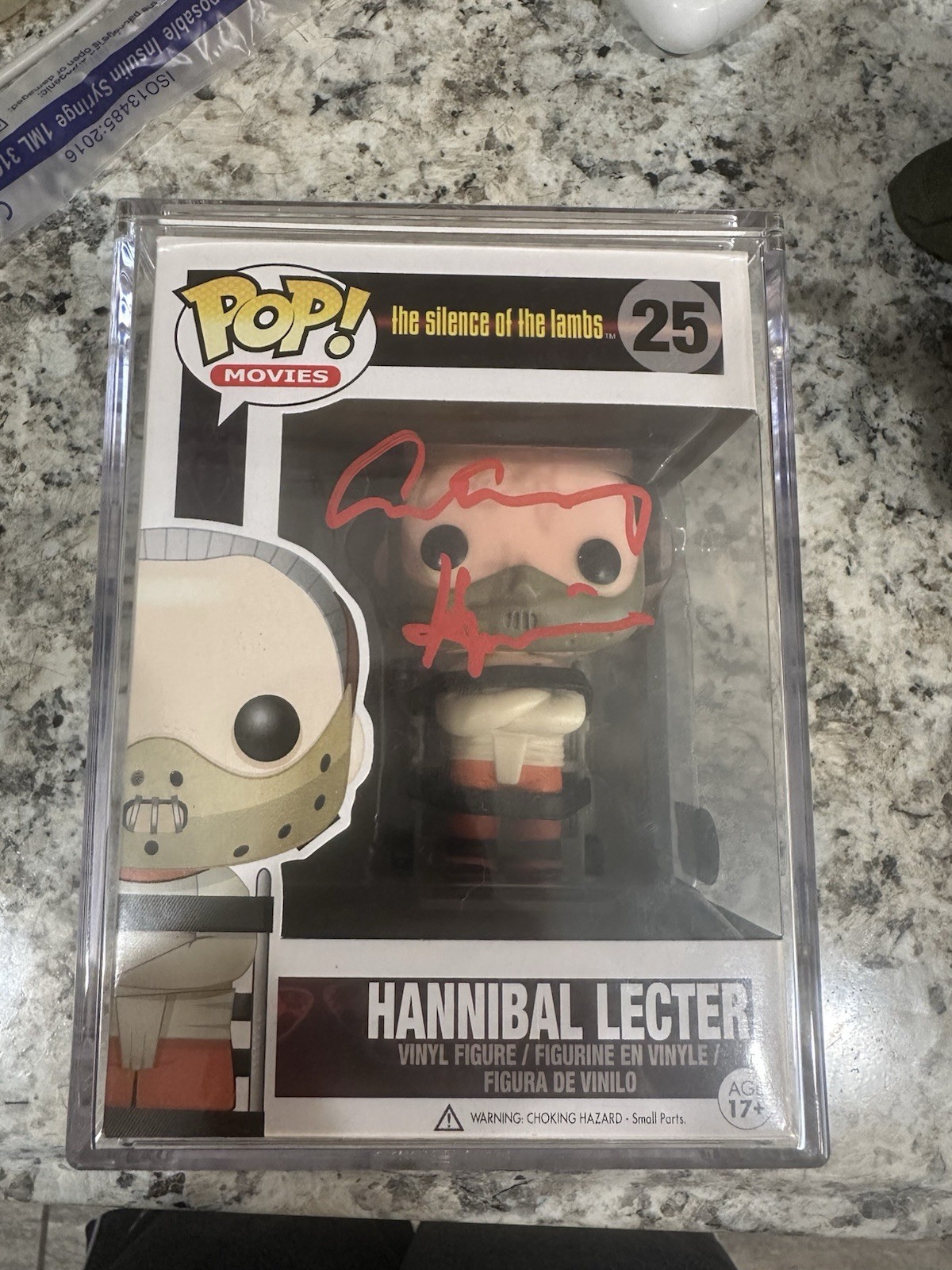 Anthony Hopkins Signed Hannibal Lecter Funko Pop #25 Vaulted SWAU COA