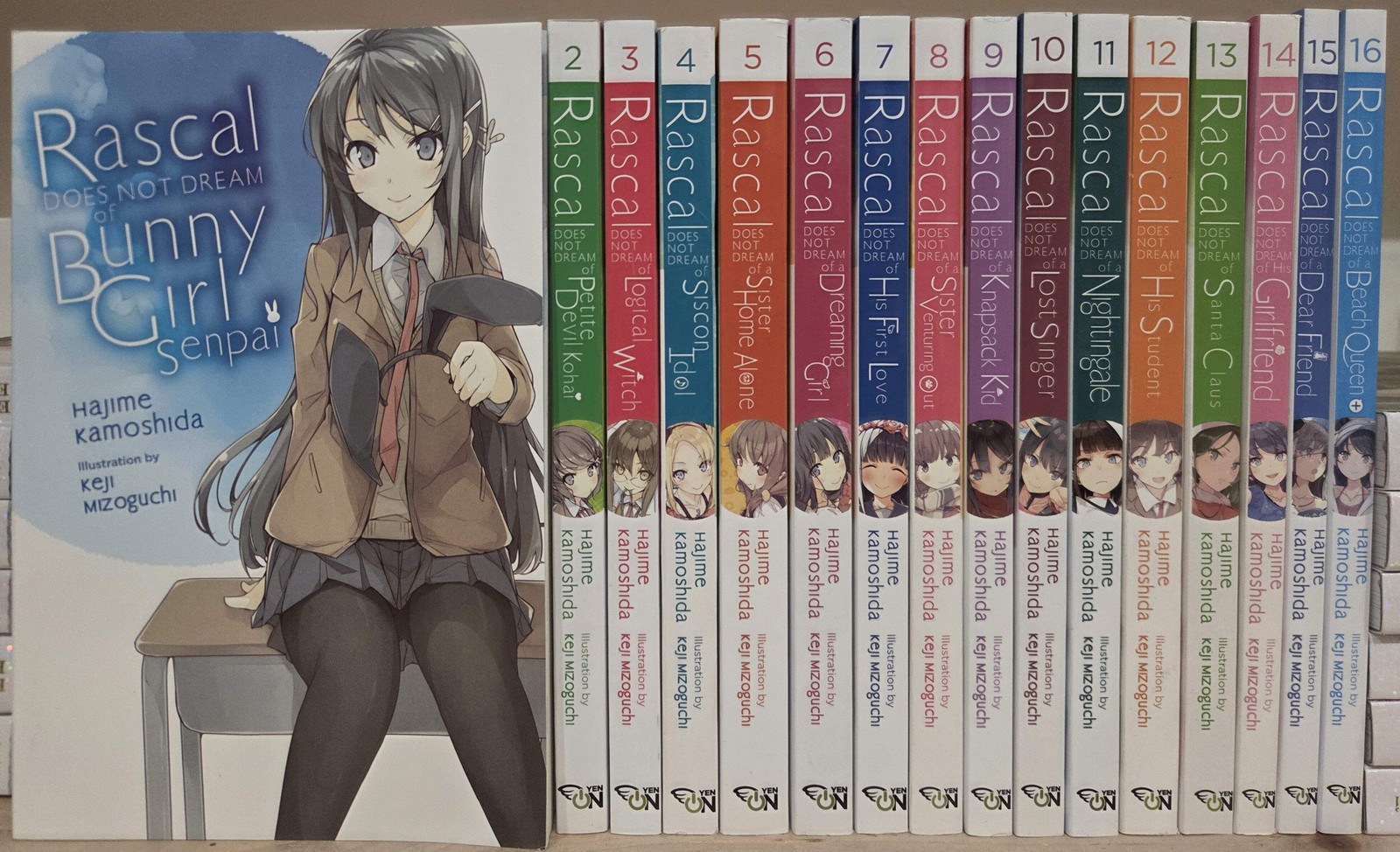Rascal Does Not Dream Vol. 1-16 Light Novel Series Set English