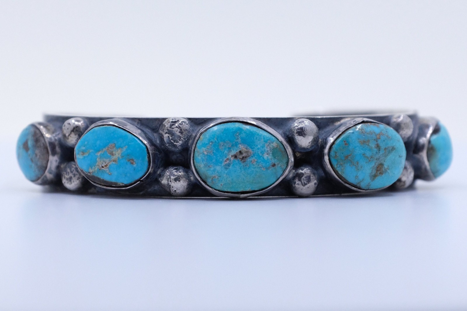 Sterling Silver Turquoise Navajo Cuff