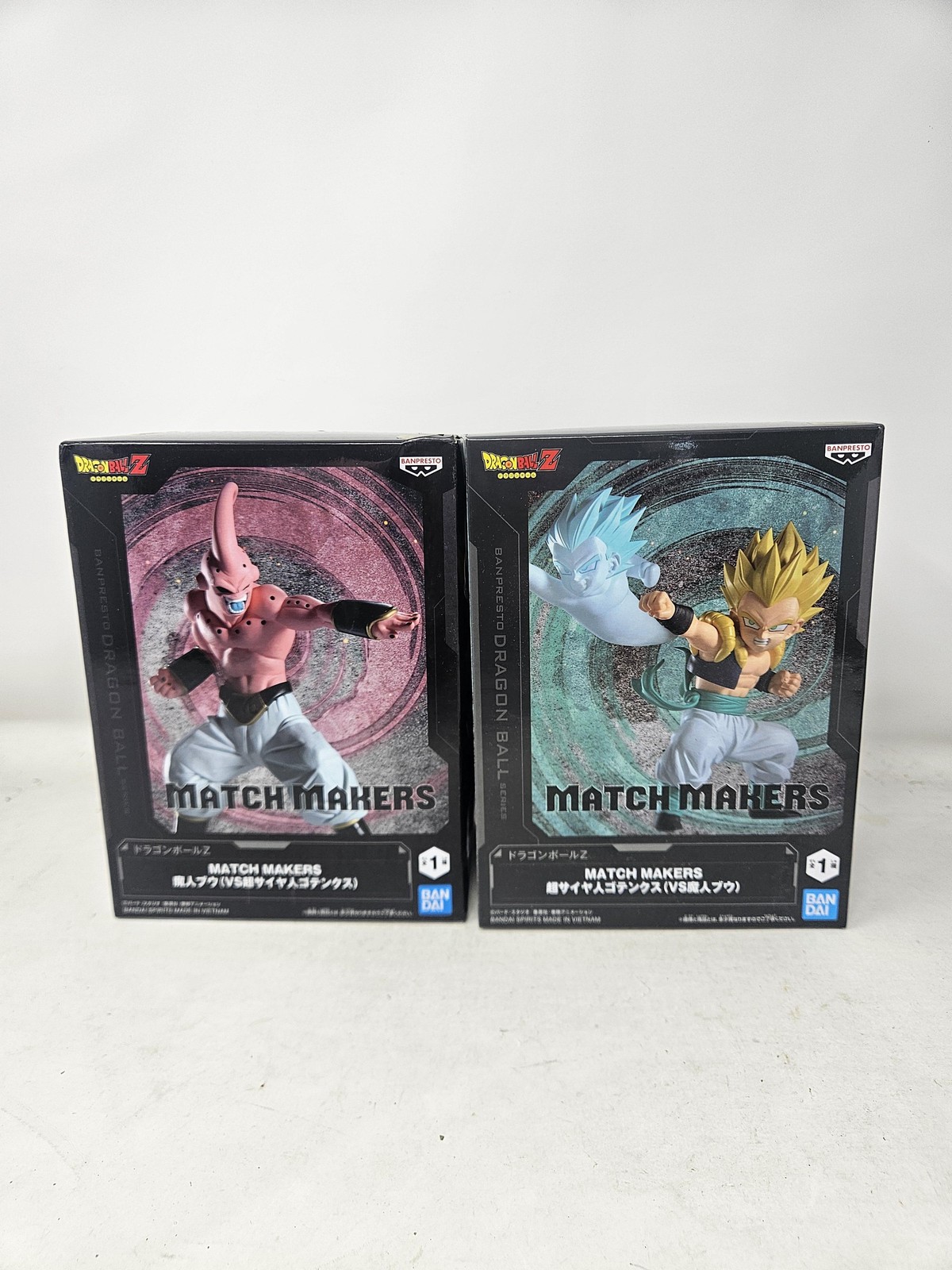 BANPRESTO Dragon Ball Z Match Makers Majin Buu VS Gotenks Figures New Boxed