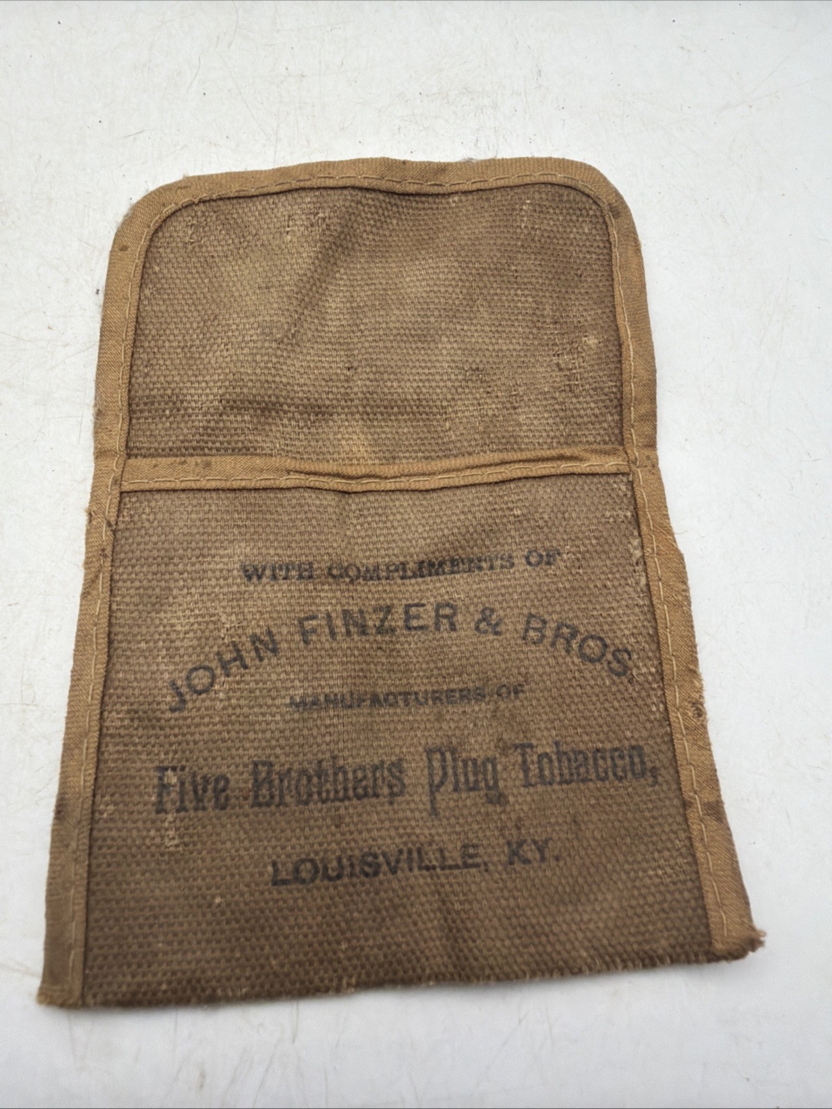 John Finzer & Bros Five Brothers Plug Tobacco Pouch