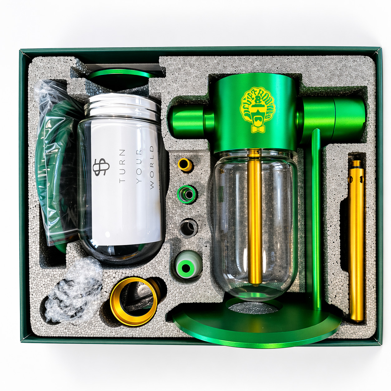 DR GREENTHUMBS Gravity Hookah Glass Bong Water Pipe 360 Rotating Gravity Bong DR GREENTHUMBS Gravity Hookah Glass Bong Water Pipe 360 Rotating Gravity Bong