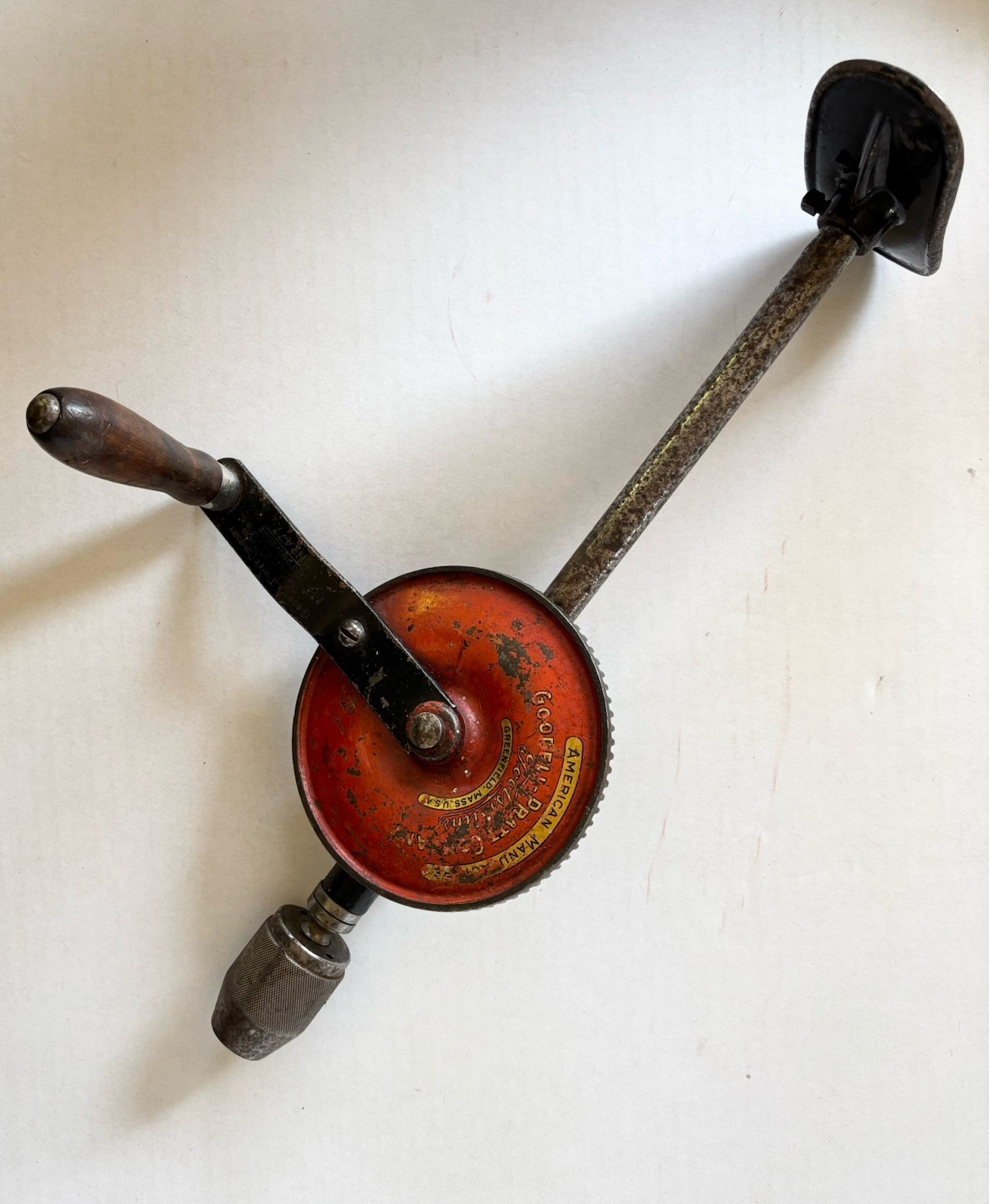 Vintage Goodell Pratt Breast Drill 245 ~SHOULDER~CHEST~ KNEE-