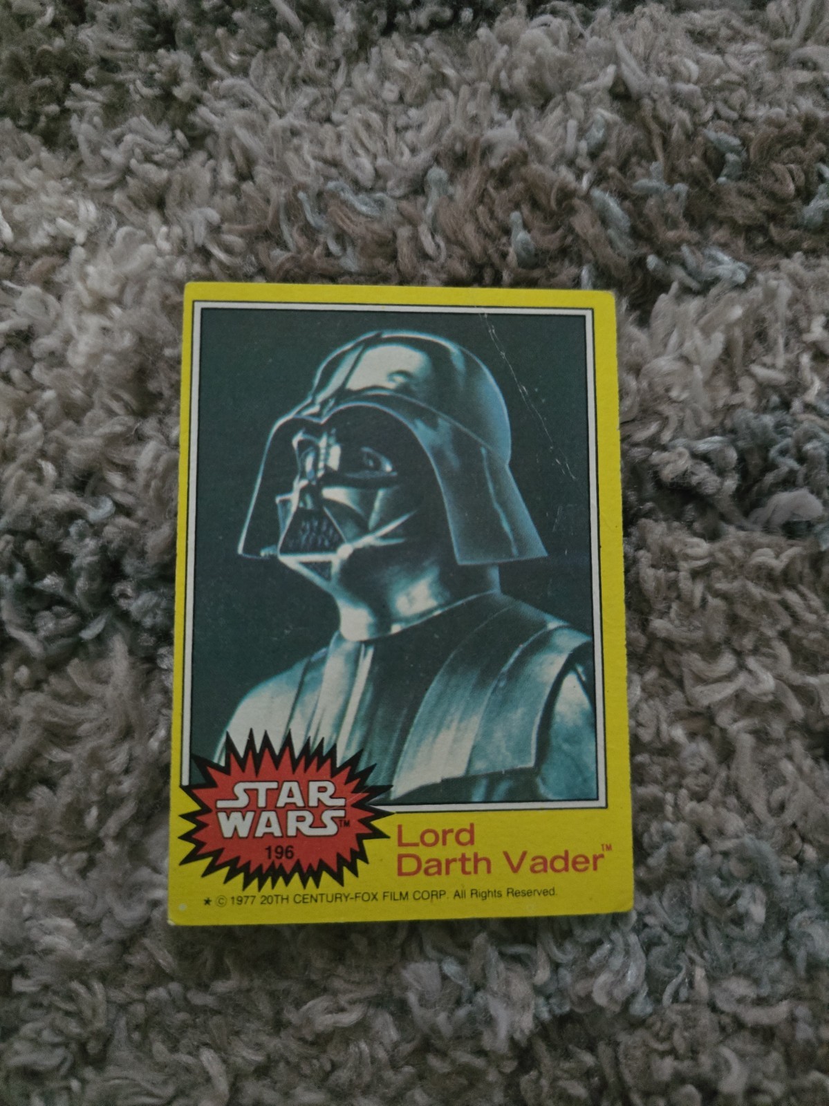 Lord Darth Vader - 1977 Topps Star Wars #196 Lord Darth Vader - 1977 Topps Star Wars #196