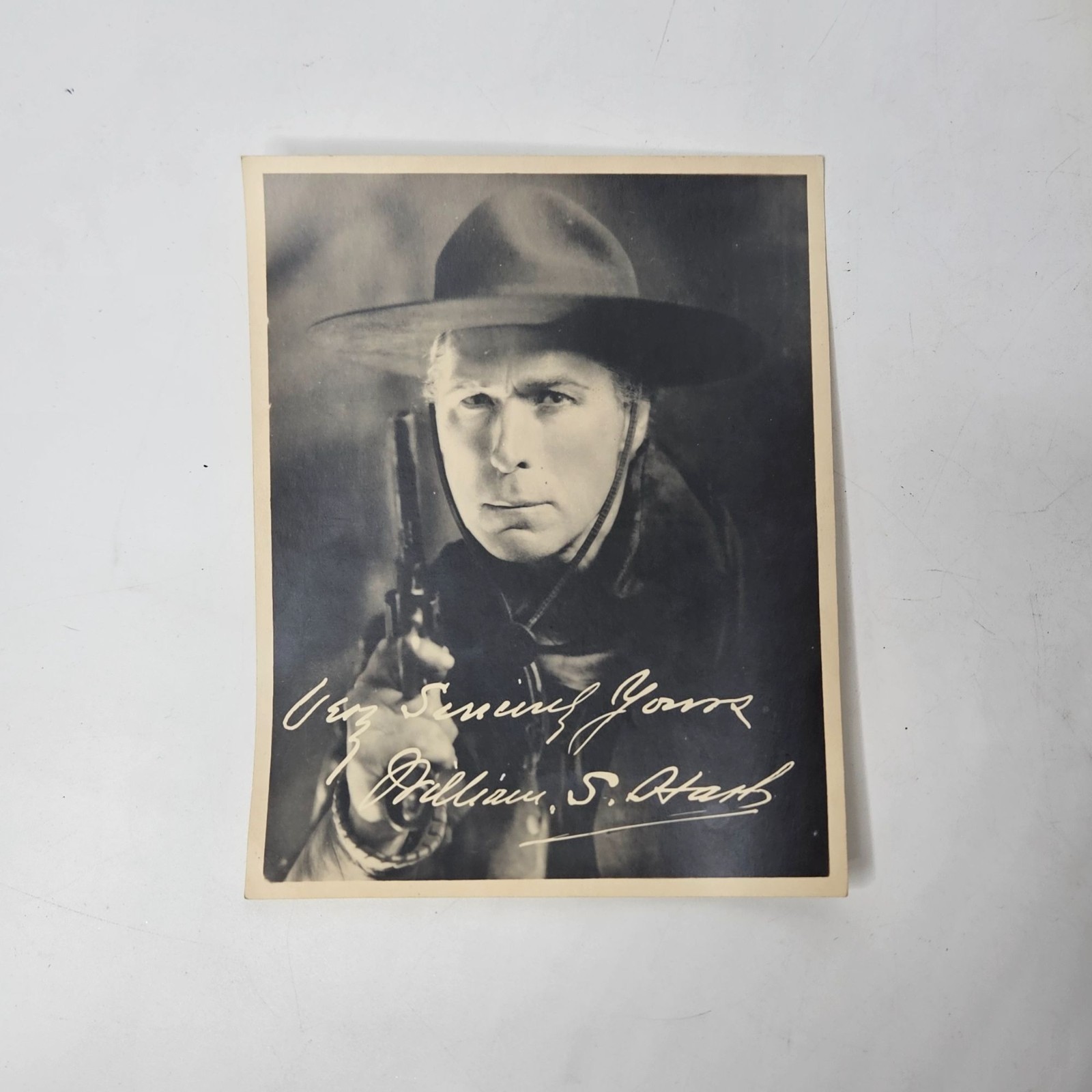 Antique William S. Hart Promo Photo Silent Western Portrait Photograph 8x10 Antique William S. Hart Promo Photo Silent Western Portrait Photograph 8x10