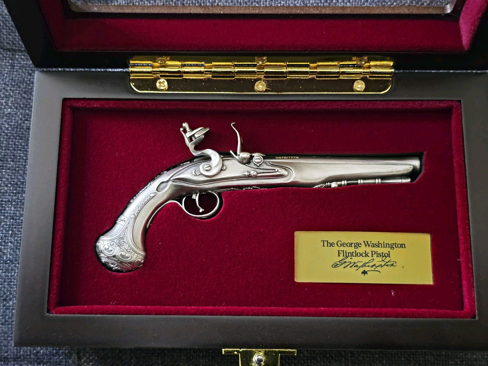 2025 Samoa George Washington Flintlock Pistol 2 oz Silver in OGP