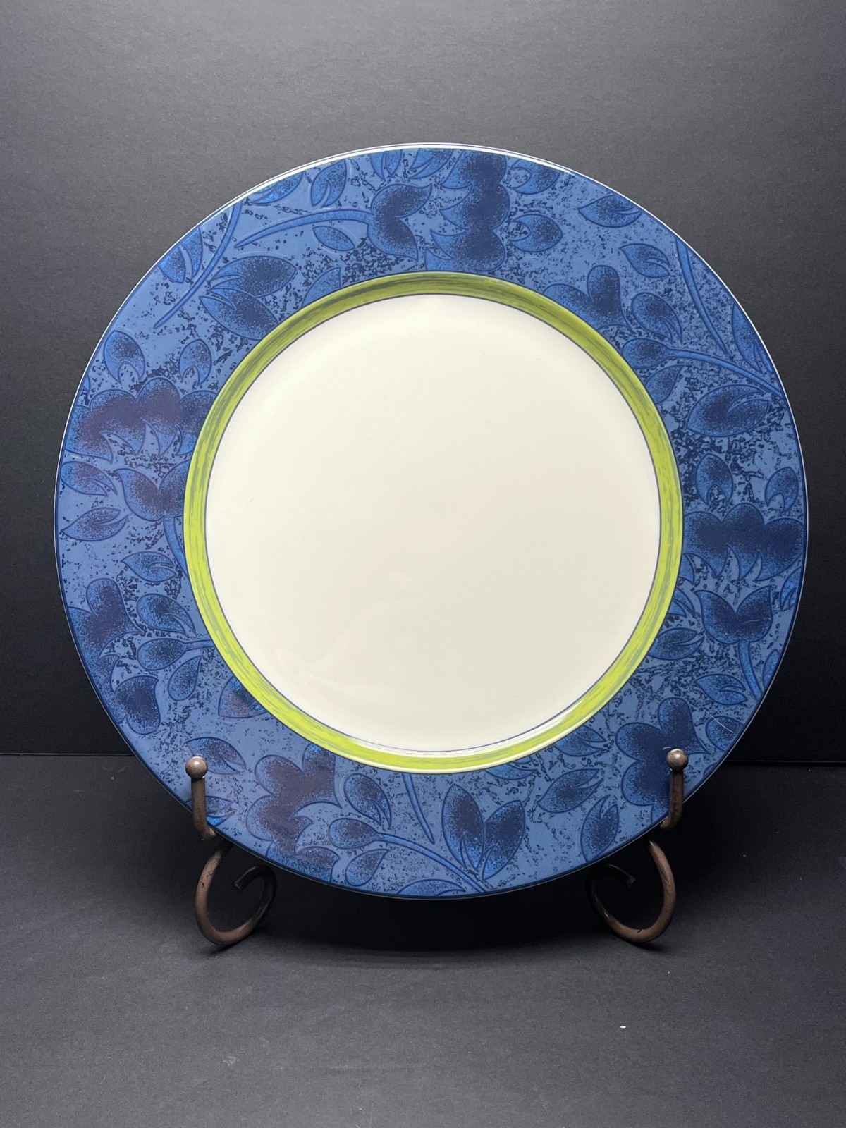 Stunning BLUE LAGOON by Noritake Bone China Dinner Plate 11