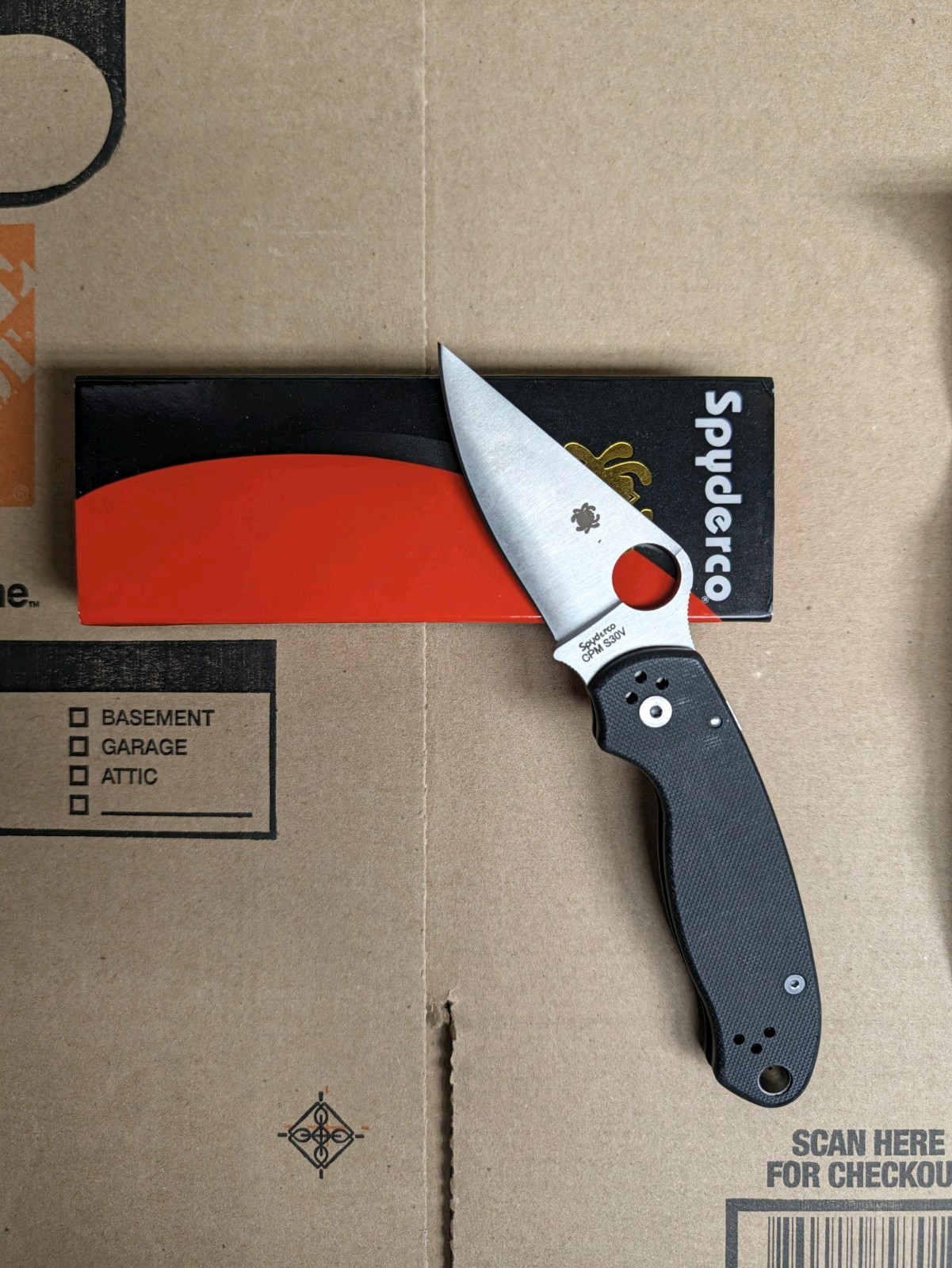 Spyderco Para 3 Sprint Run Knife Carbon Fiber (3\