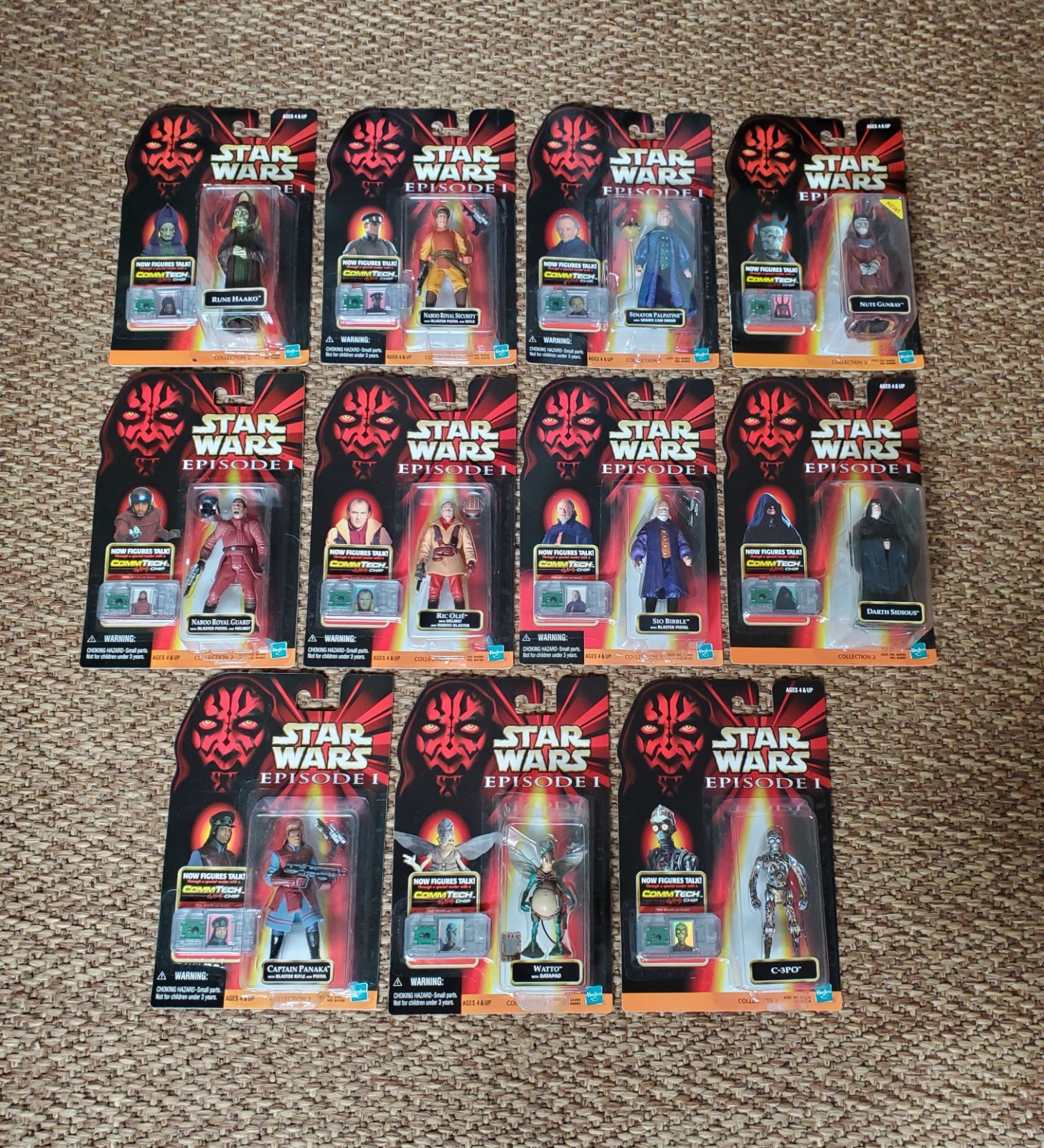 1999 Hasbro Star Wars EP1 w/COMMTECH Action Figures Lot of 11 SEALED 1999 Hasbro Star Wars EP1 w/COMMTECH Action Figures Lot of 11 SEALED