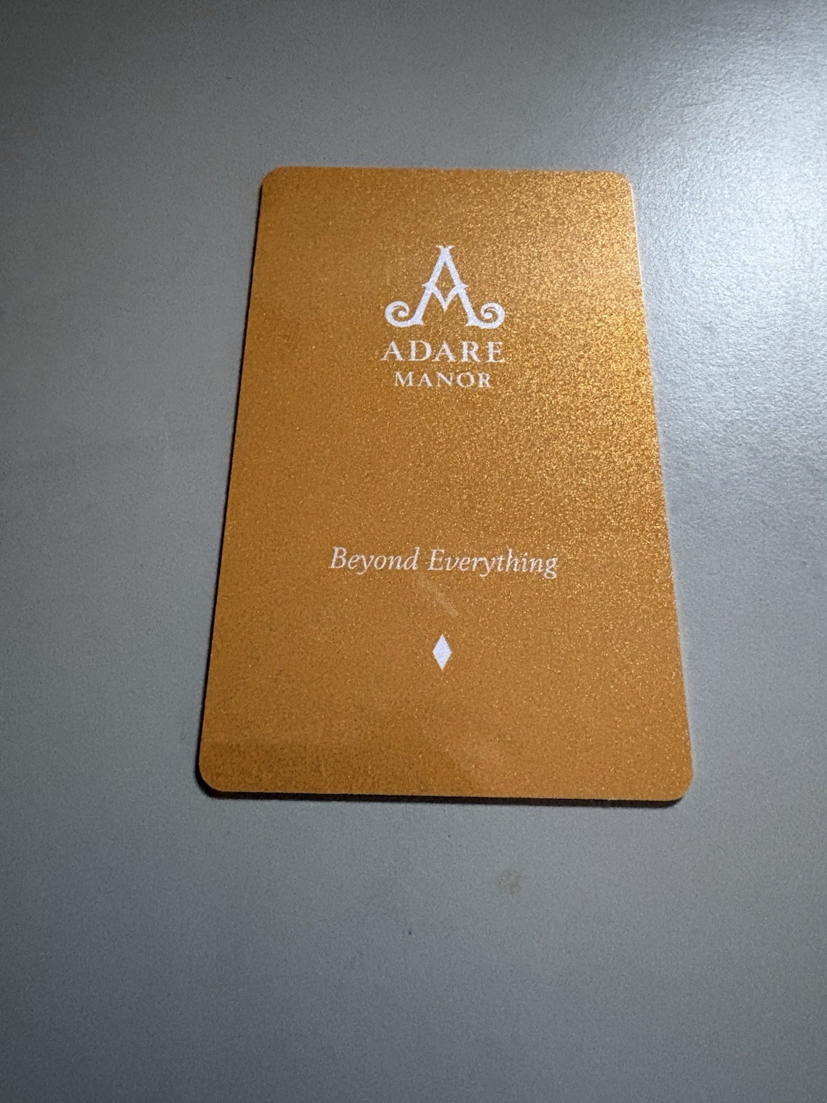 Adare Manor Castle Hotel Estate Ireland Room KEY CARD Hotel Key Card