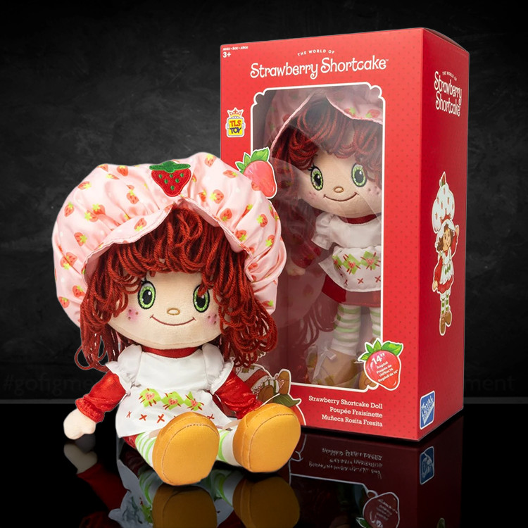Strawberry Shortcake Plush 14-Inch Classic Plush Doll - Soft Plush Face and Yarn