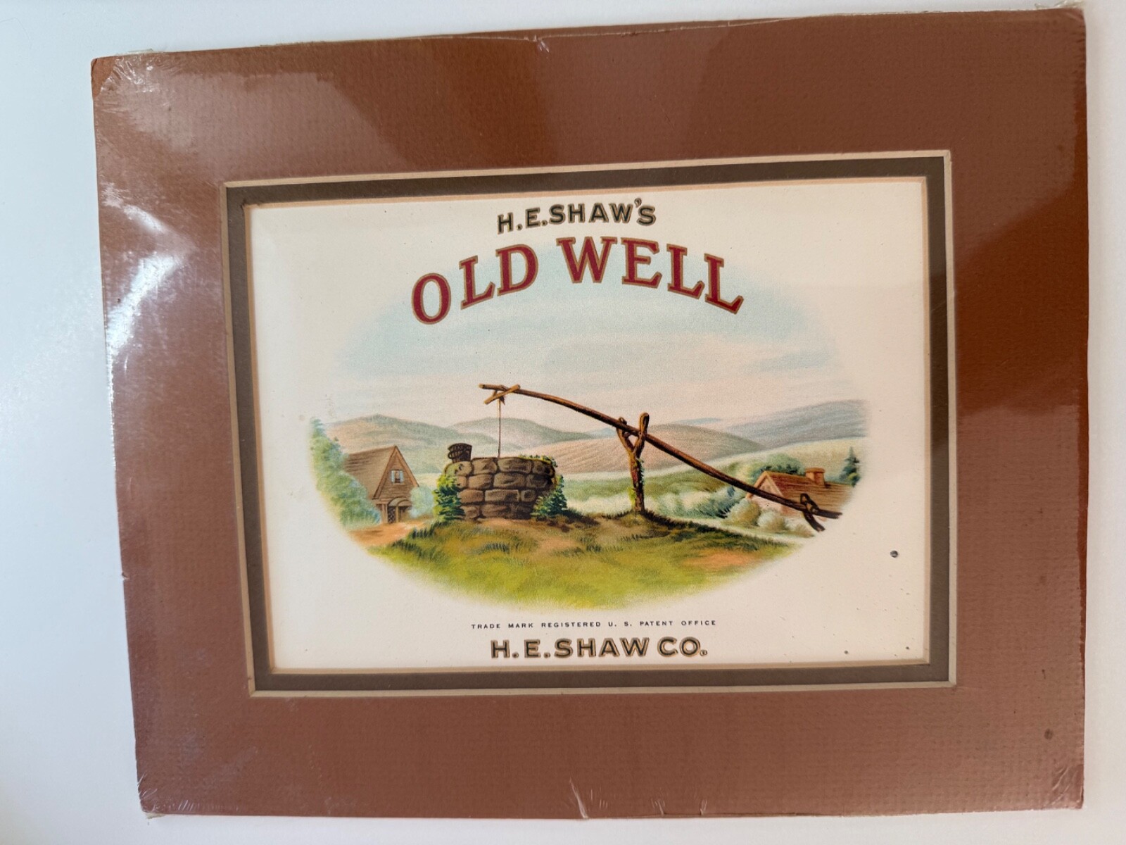 Original Authentic CIGAR LABEL H.E.SHAW\'S \