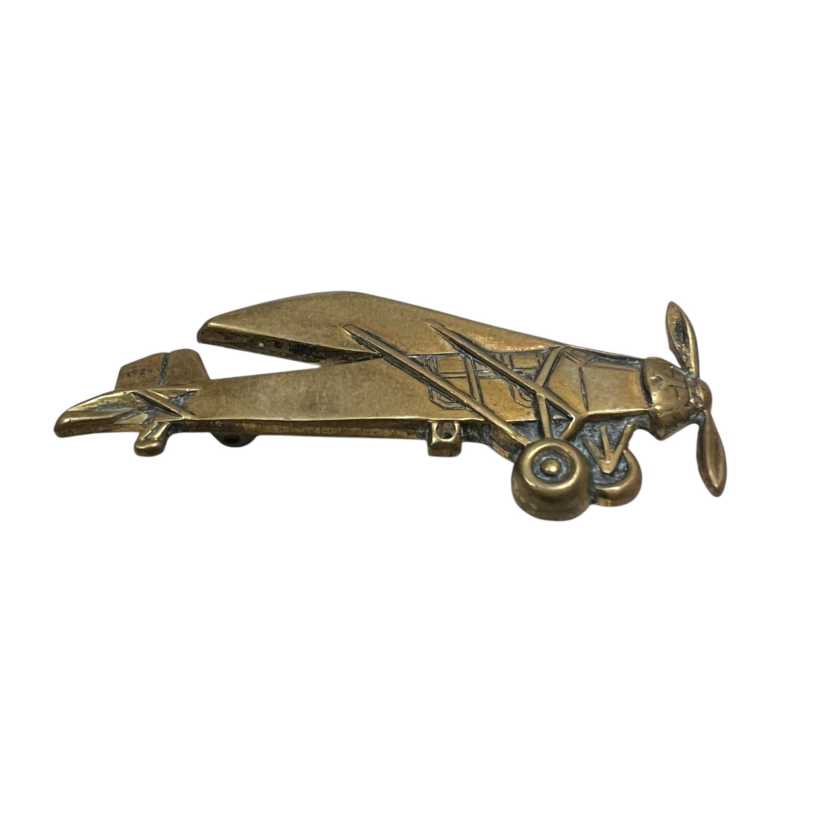 Antique 1939 SF San Francisco World Fair Airplane Propelle Lapel Pin Collectible