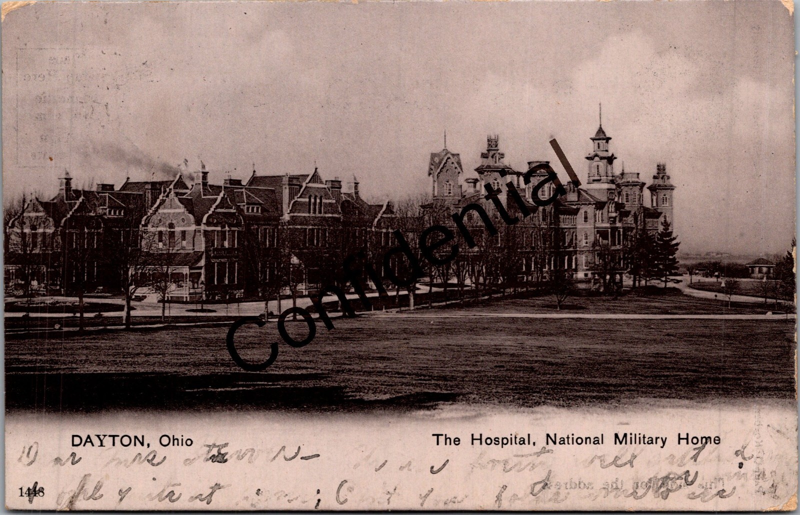 1908 The Hospital And National Military Home At Dayton Ohio OH H499