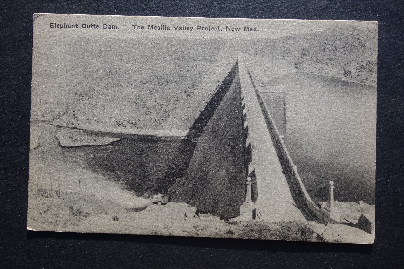 Elephant Butte Dam, The Mesilla Valley Project, NM postcard
