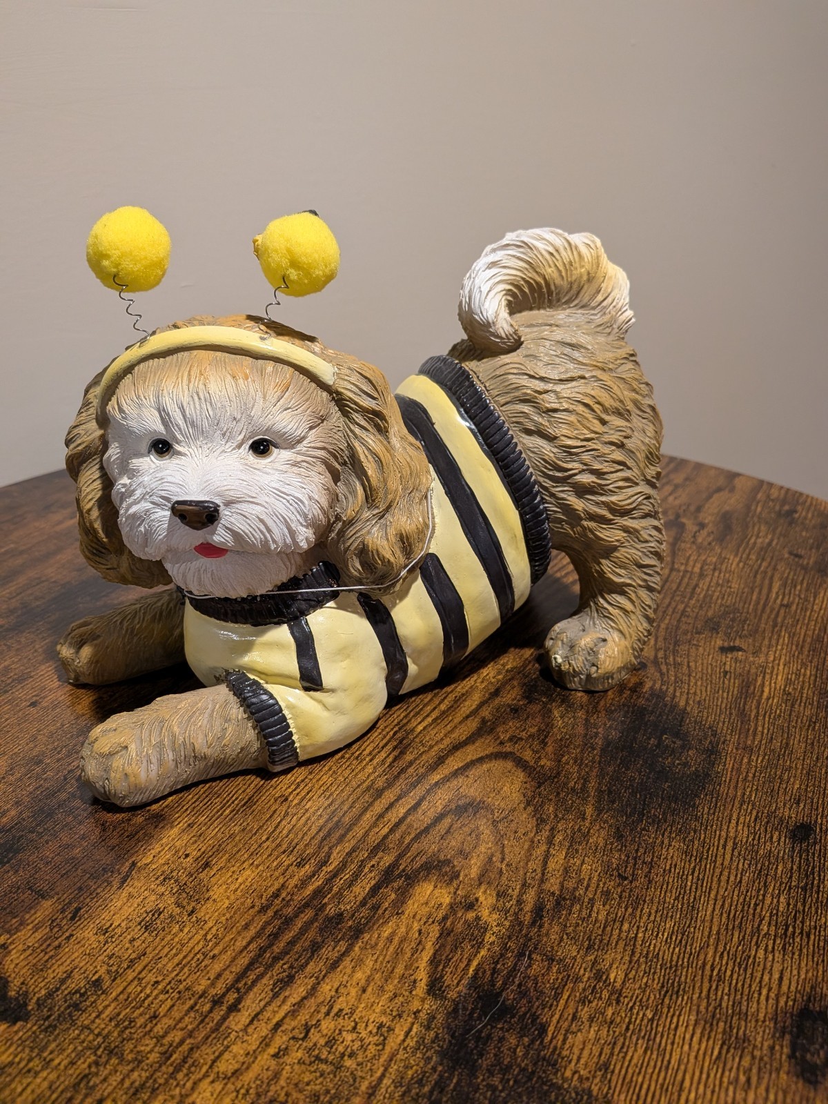 Dog In Bee Costume Spring Figurine Humane Society Puppy Statue NEW