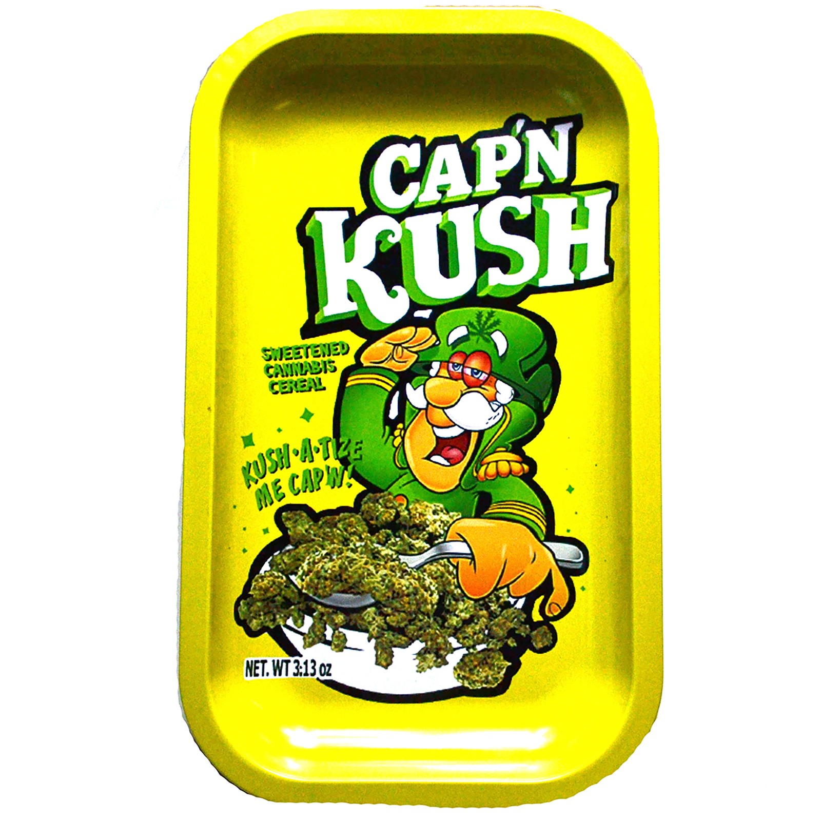 Cap'n Kush Funny Novelty Rolling Tray 10.5