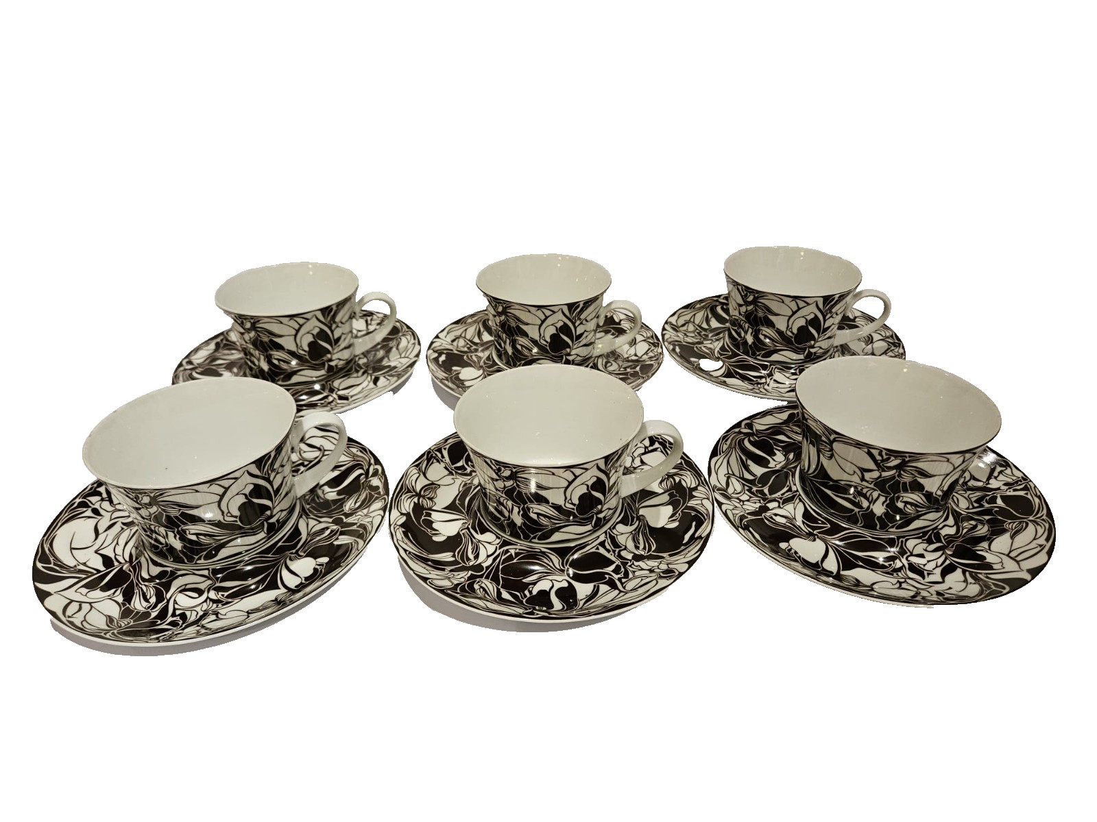 6 x Vintage coffee cups from Spanish brand Bidasoa.