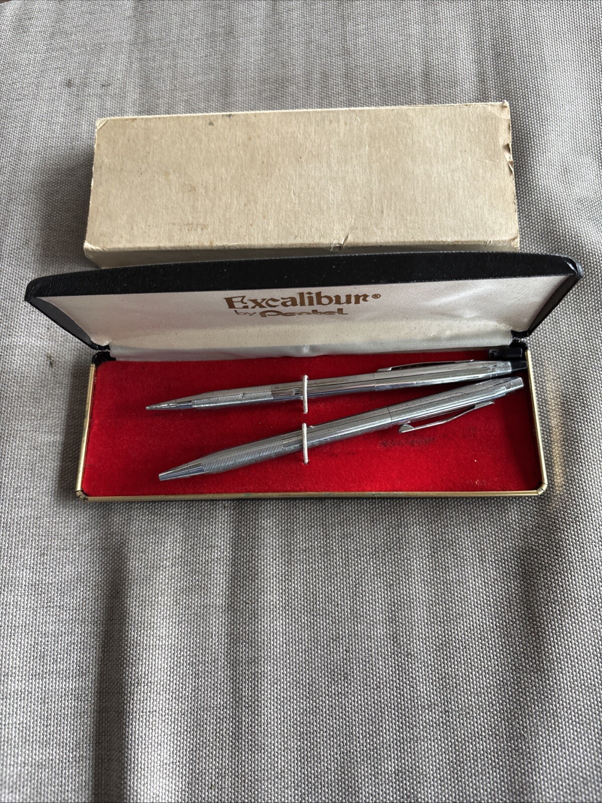 Nice Pentel Excalibur Collectable Lot Of 2 Pens Original Box Used